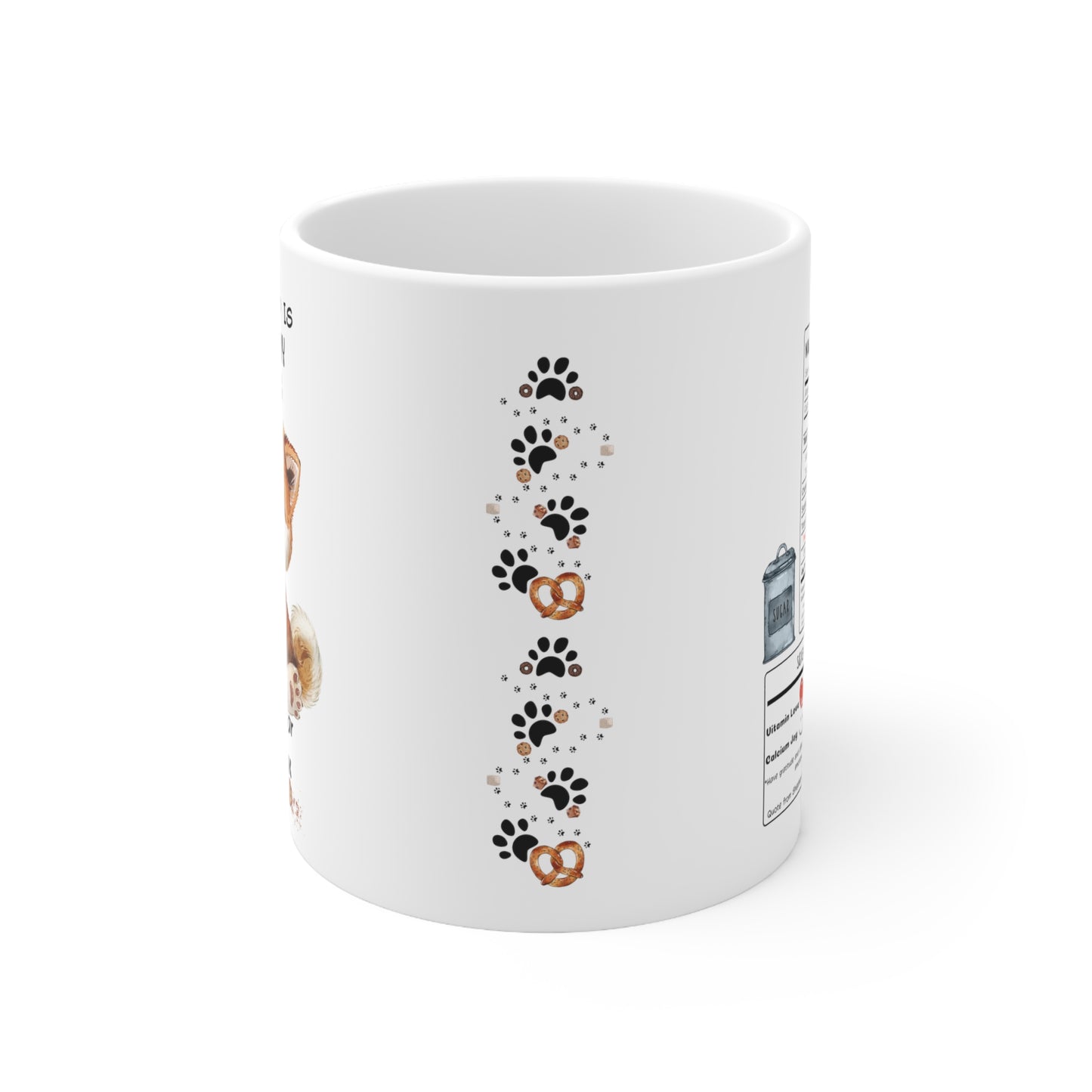 All i need is coffee and my dog - Akitalnu Ceramic Cookie Mug 11oz