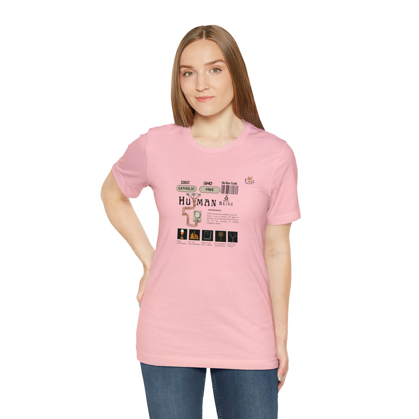 100% Catholic Human Being- Unisex T-shirt