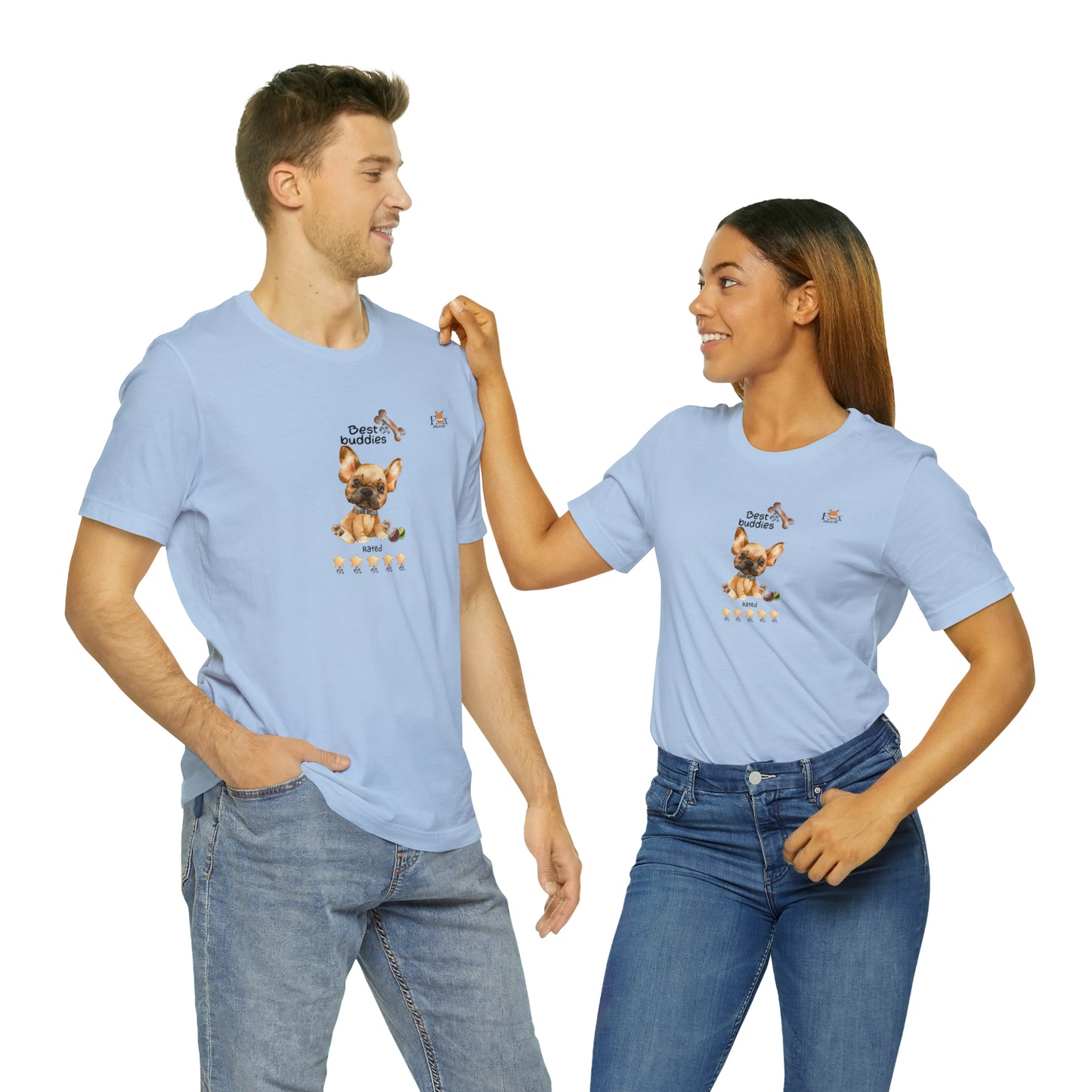Best Buddies 5 stars & 5 paws - French Bulldog  Unisex T-Shirt