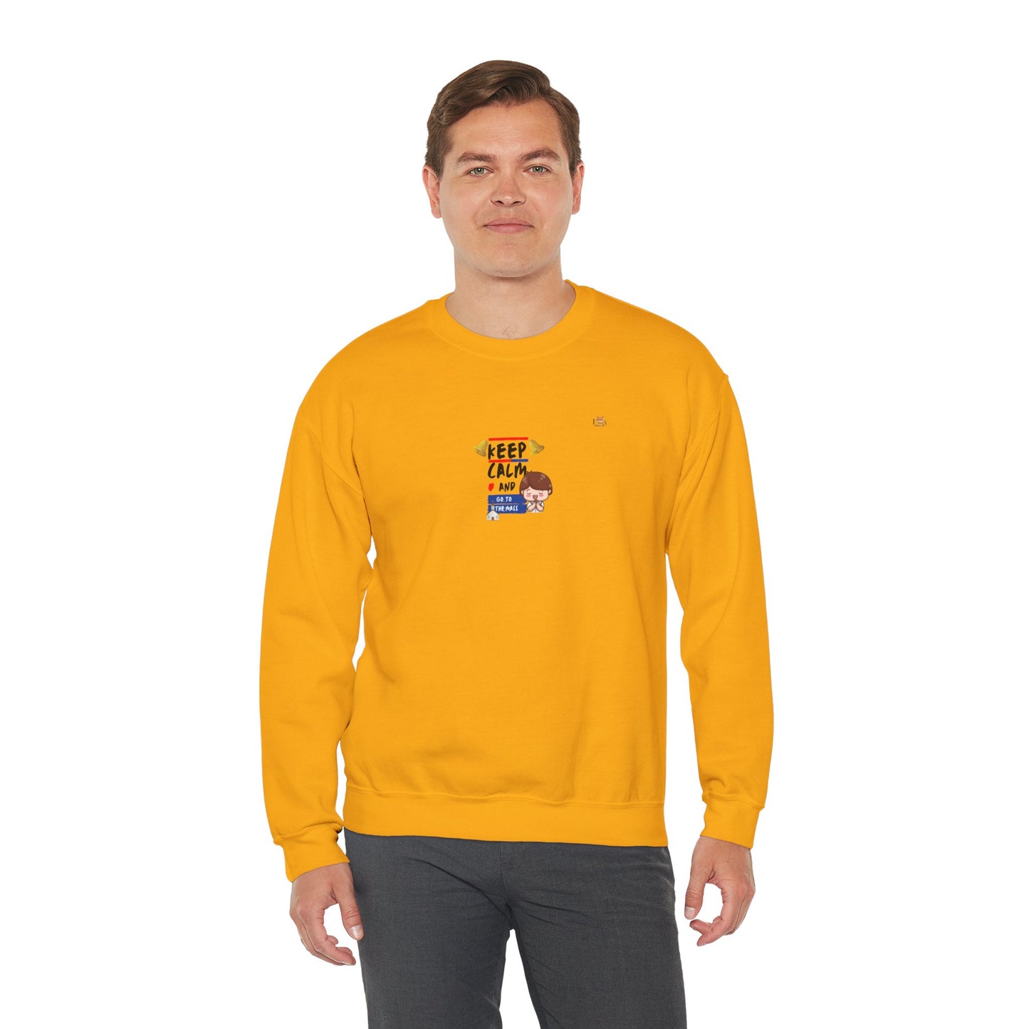 Keep Calm and Go to the Mass- Unisex Crewneck Sweatshirt