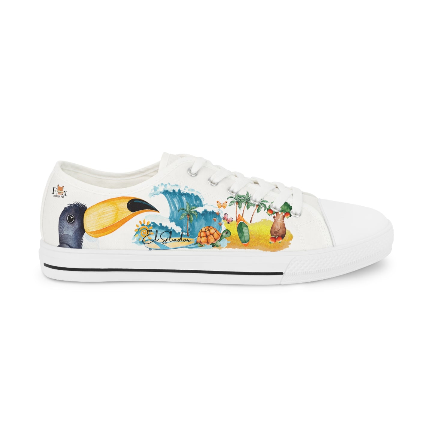 El Salvador is calling & i must Go- Travel Edition - White Background Men's Sneakers