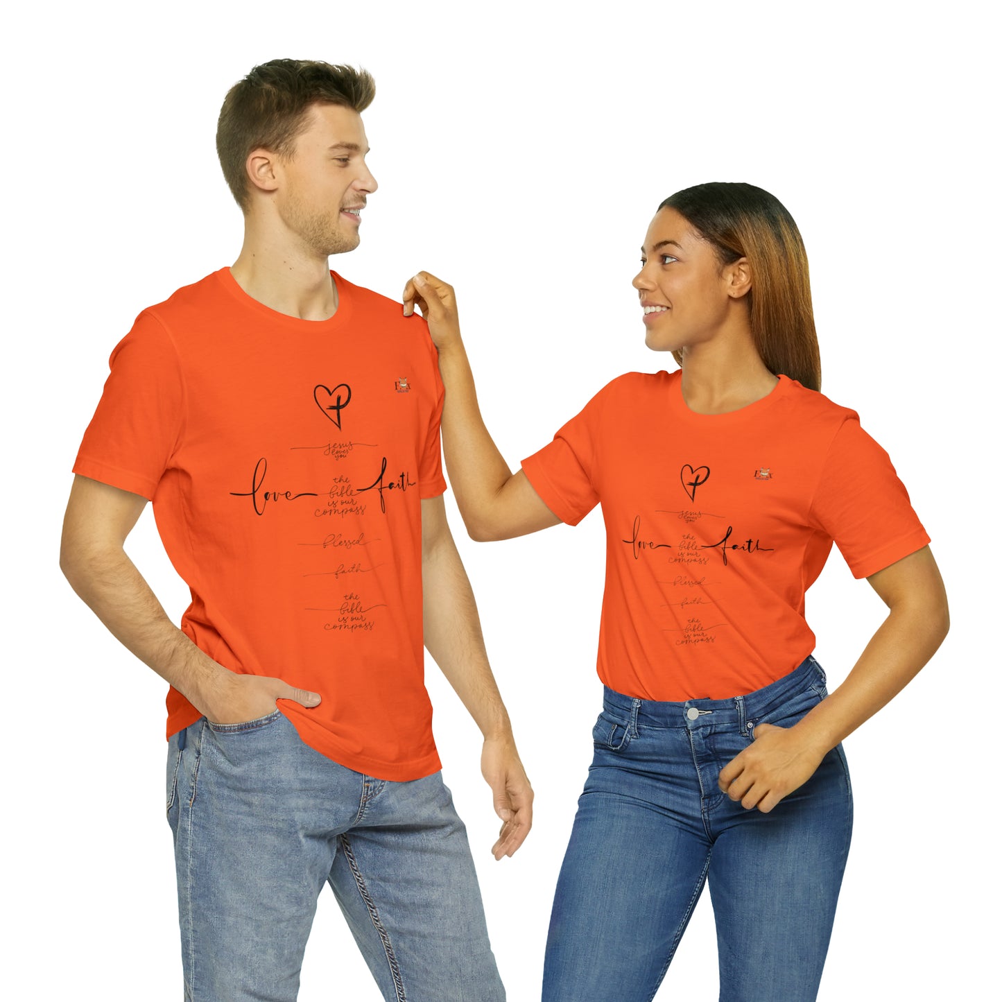 Love & Faith Jesus Cross-Unisex T-shirt