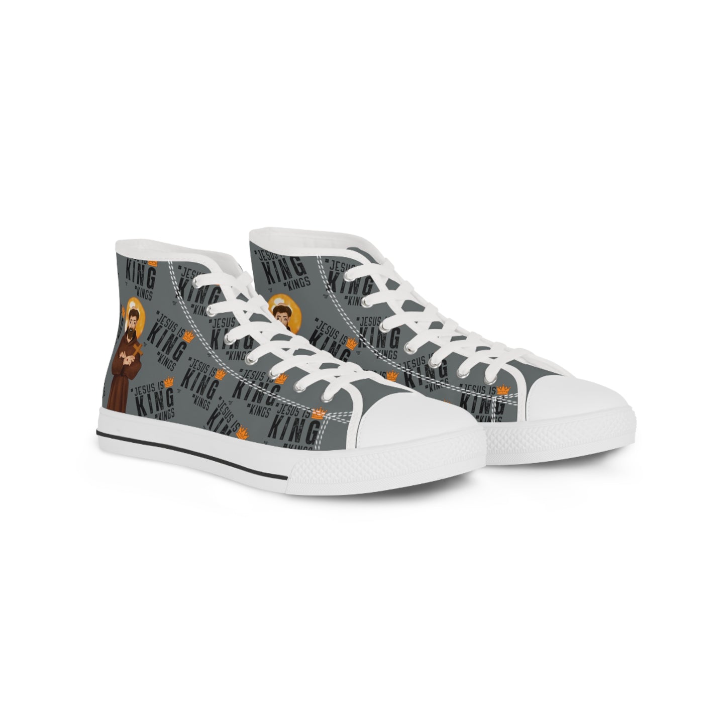Men's High Top Sneakers -Saint Francis of Assisi