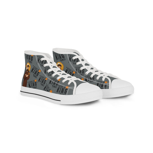Men's High Top Sneakers -Saint Francis of Assisi