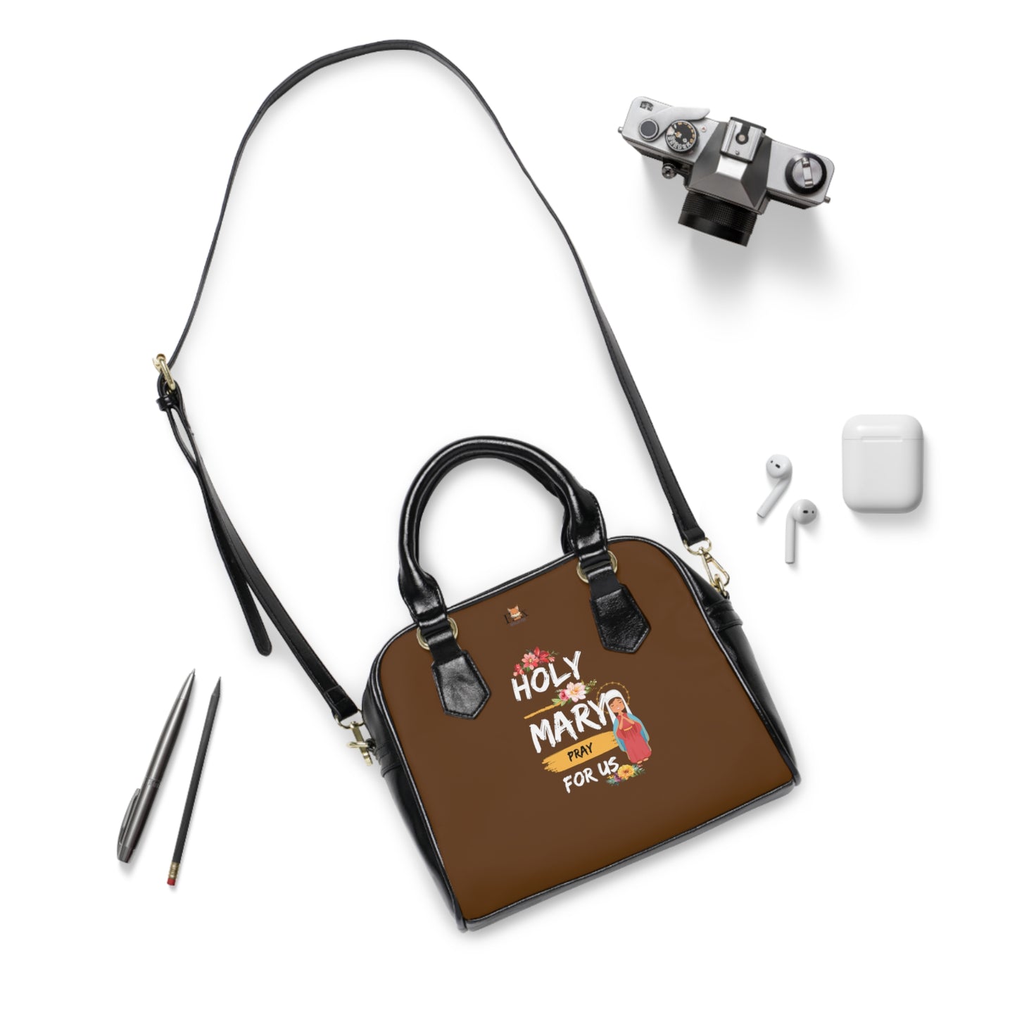 Mary Pray for Us- 2 design- Shoulder Handbag