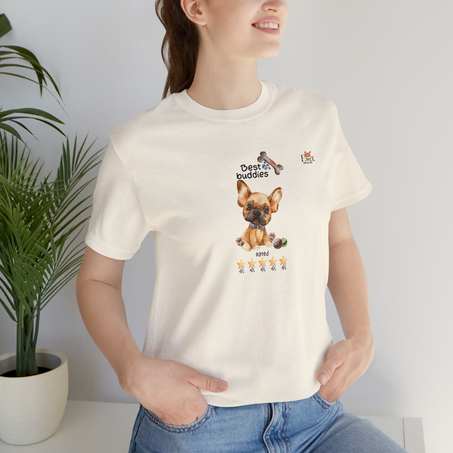 Best Buddies 5 stars & 5 paws - French Bulldog  Unisex T-Shirt