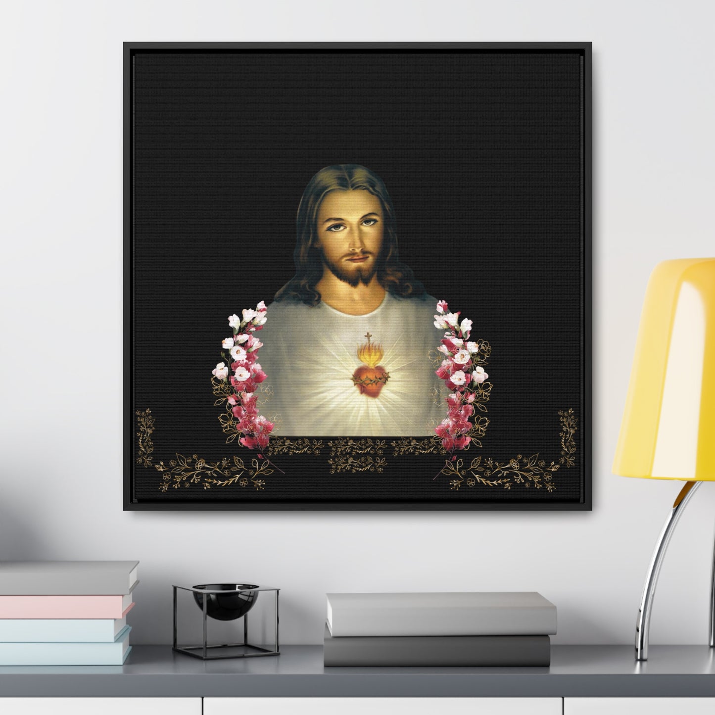 The Sacred Heart of Jesus and Flowers -The Catholic Church Of The Syriac Chaldean Tradition