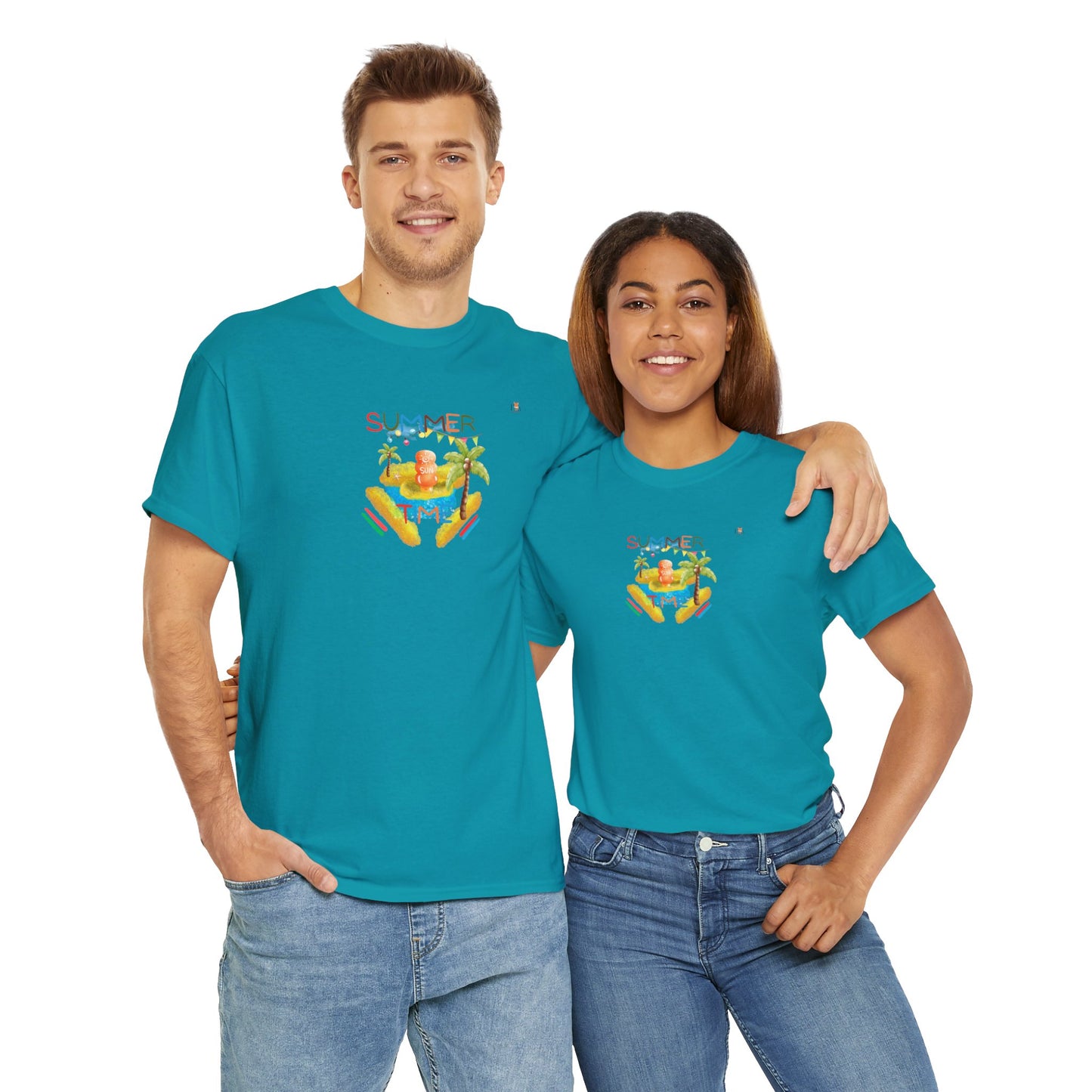Tanning and Coconut Tree Good Time- T-Shirt