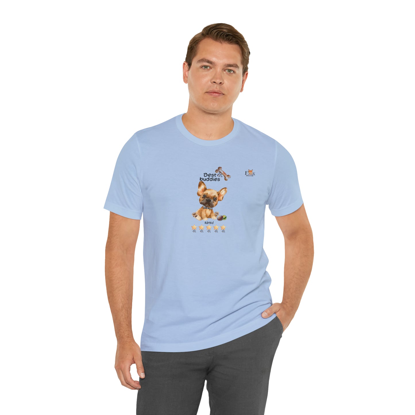 Best Buddies 5 stars & 5 paws - French Bulldog  Unisex T-Shirt