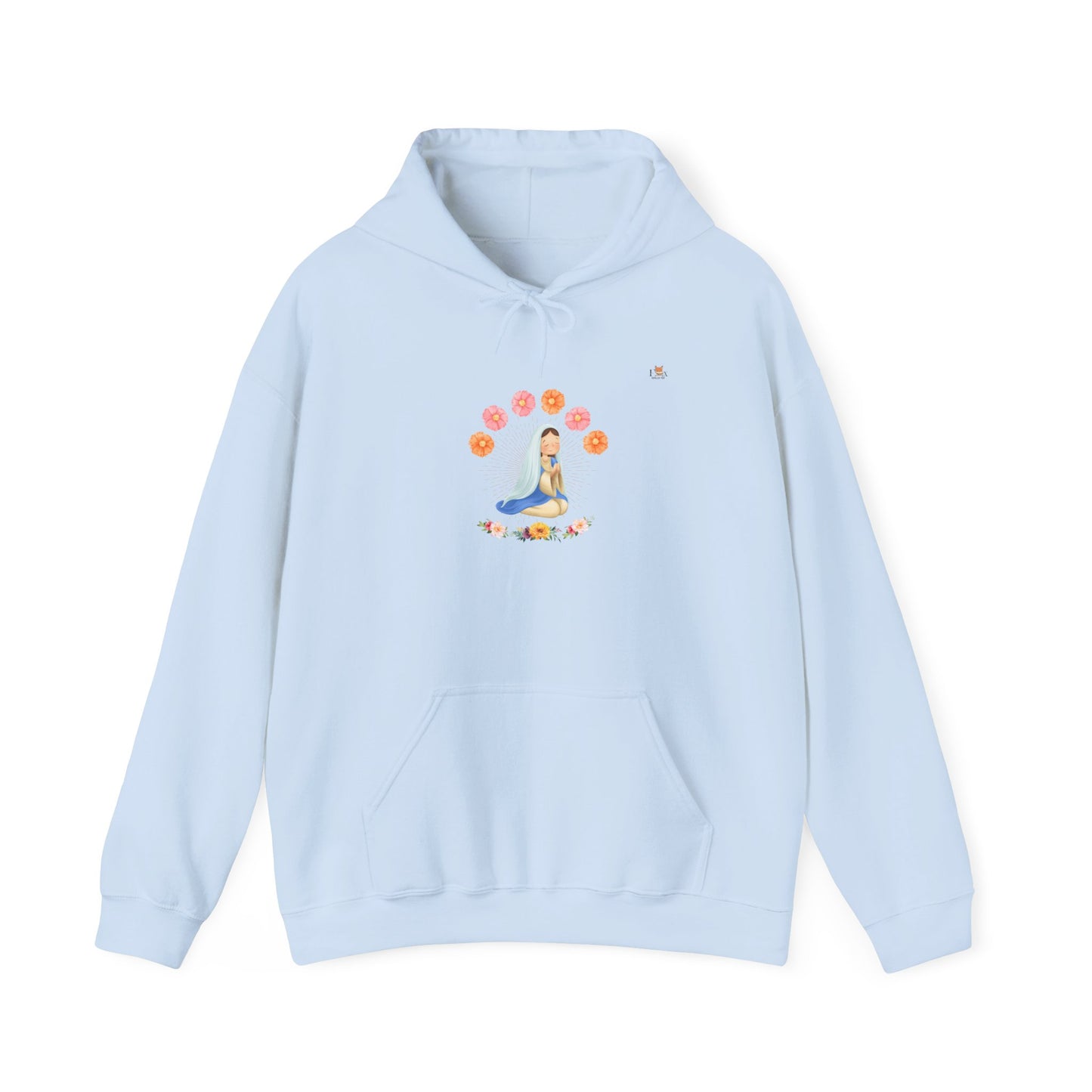 Mary Pray and Flowers-  Hoodie Sweatshirt