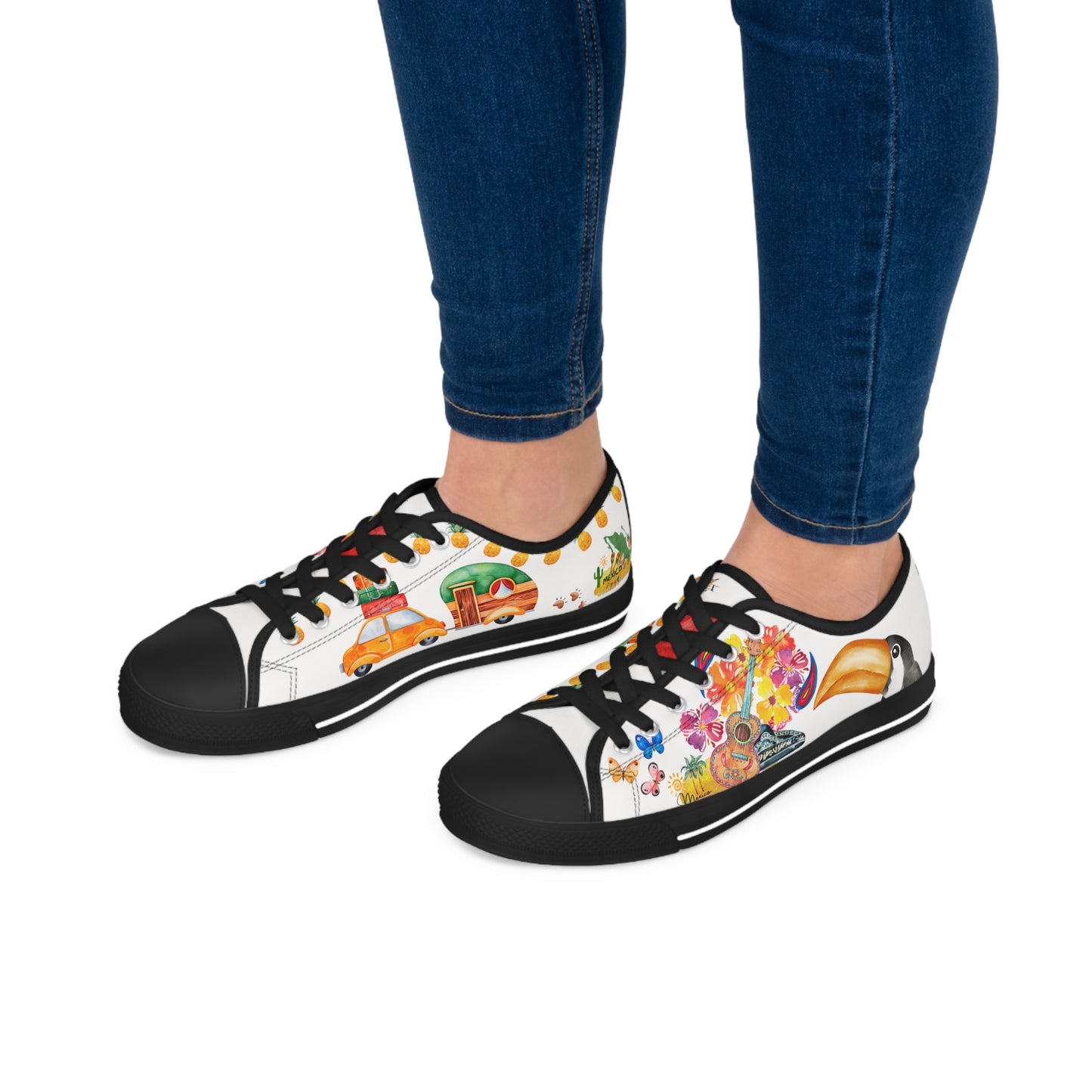 Mexico is calling & i must Go- Travel Edition - White Background Sneakers