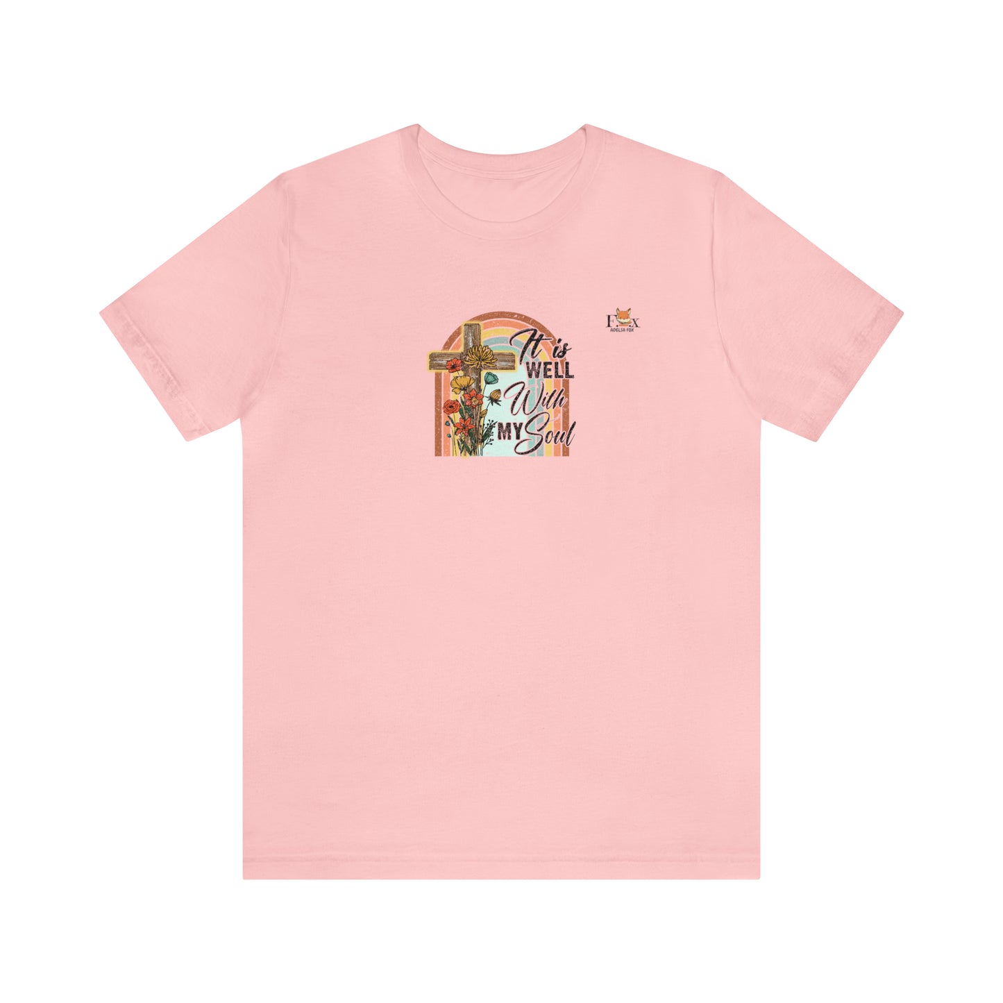 It is well with my soul- Cross and rainbow-Unisex T-shirt