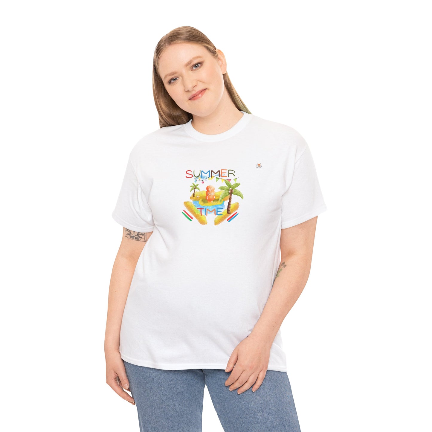 Tanning and Coconut Tree Good Time- T-Shirt