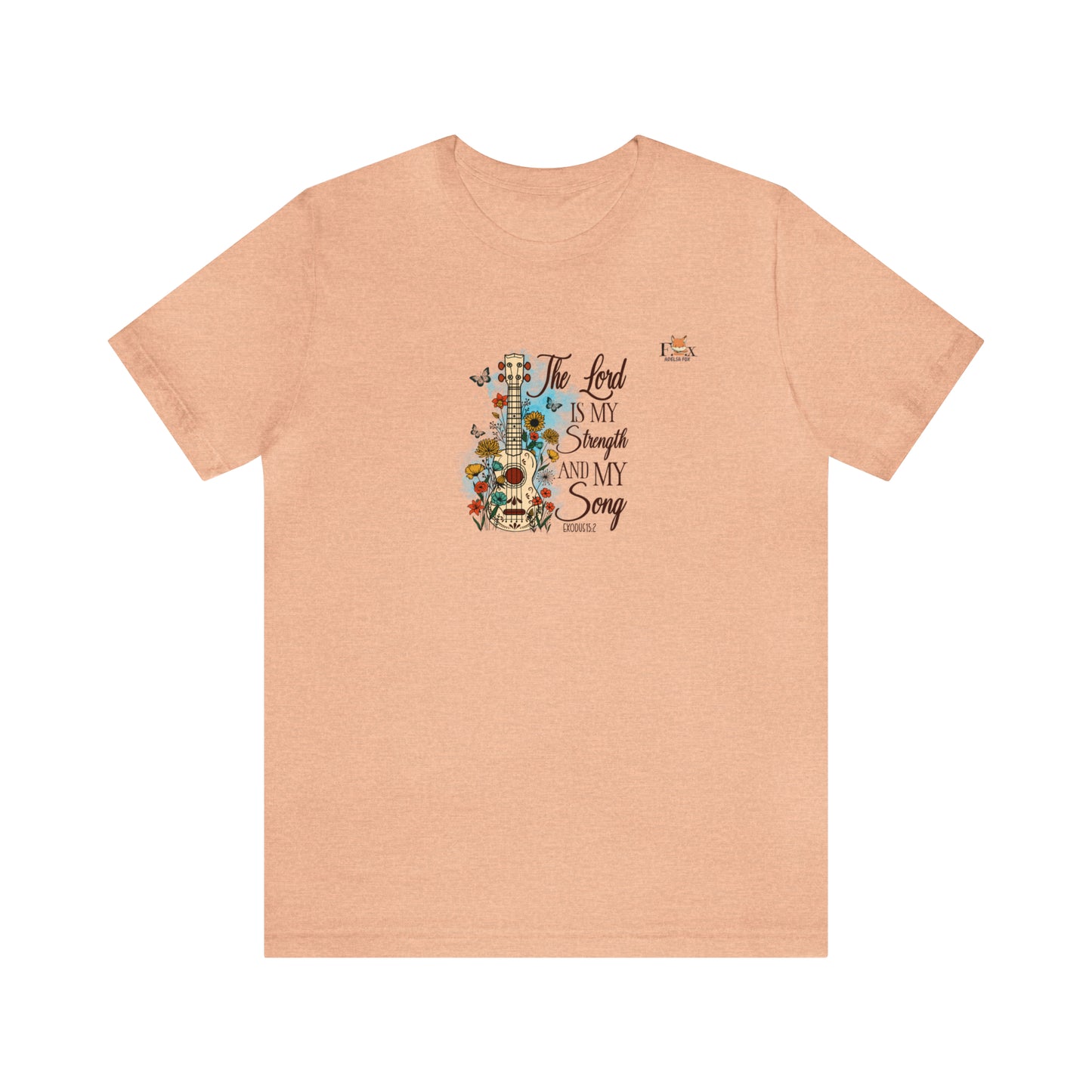 Jesus and Guitar- The Lord is my strength and my song -Unisex T-shirt