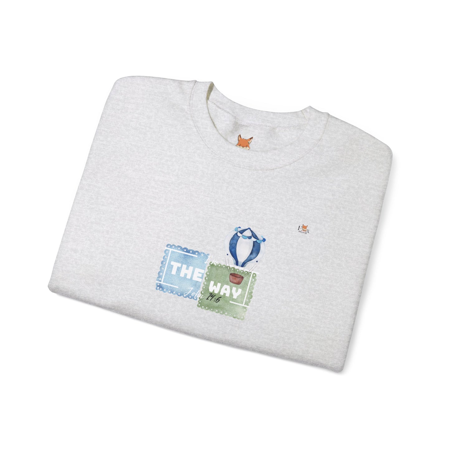 I Am The Way whit with Hot Air Balloons- Unisex Crewneck Sweatshirt