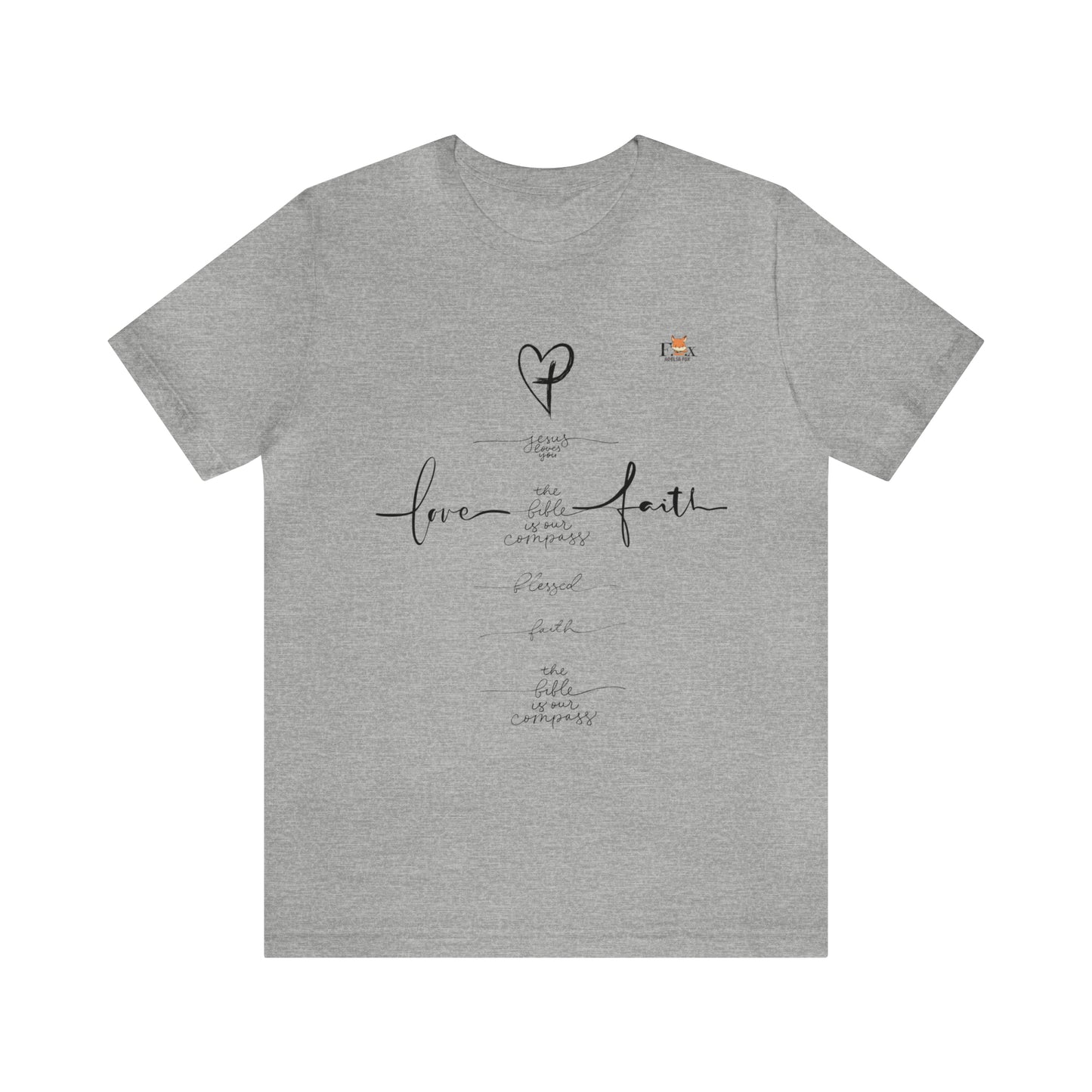 Love & Faith Jesus Cross-Unisex T-shirt