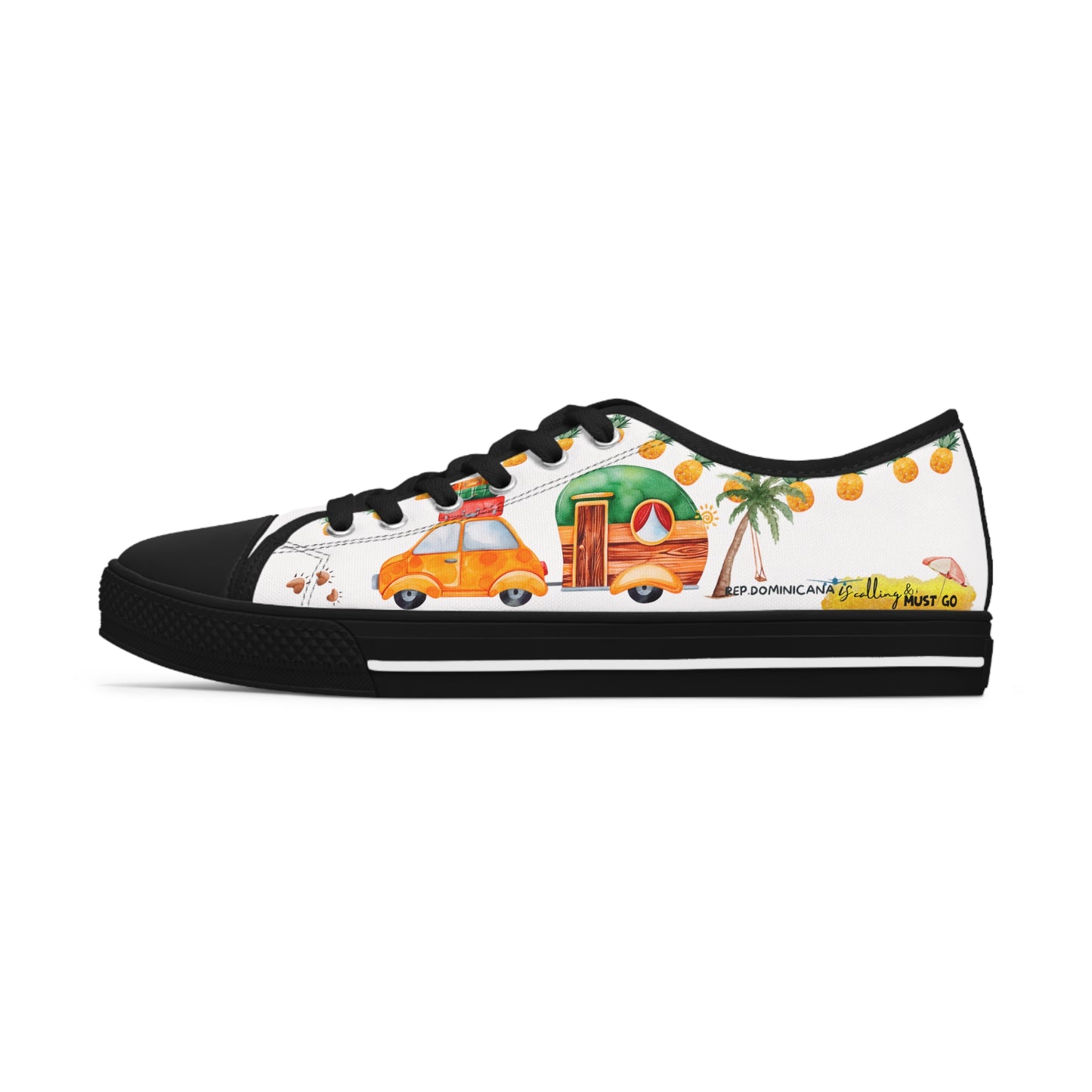 Dominican Republic is calling & i must Go- Travel Edition - White Background Sneakers