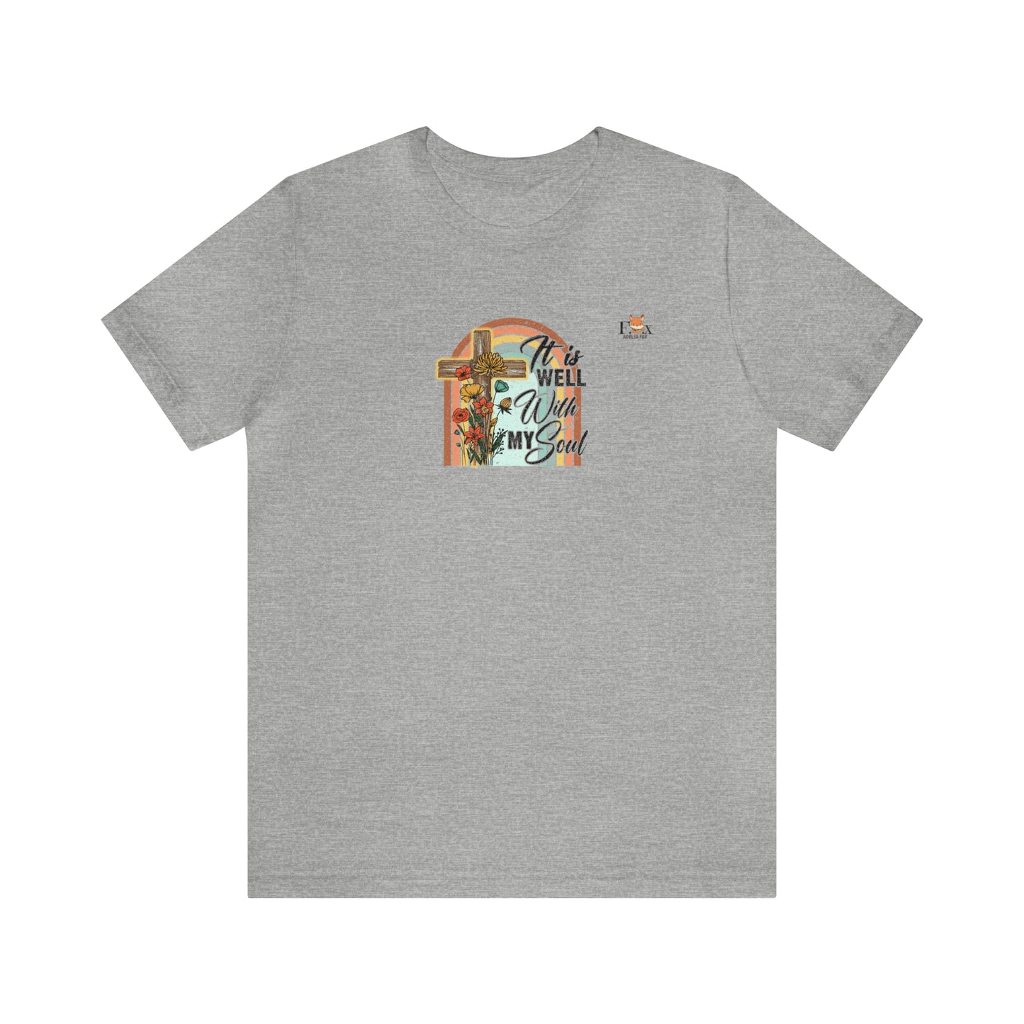It is well with my soul- Cross and rainbow-Unisex T-shirt