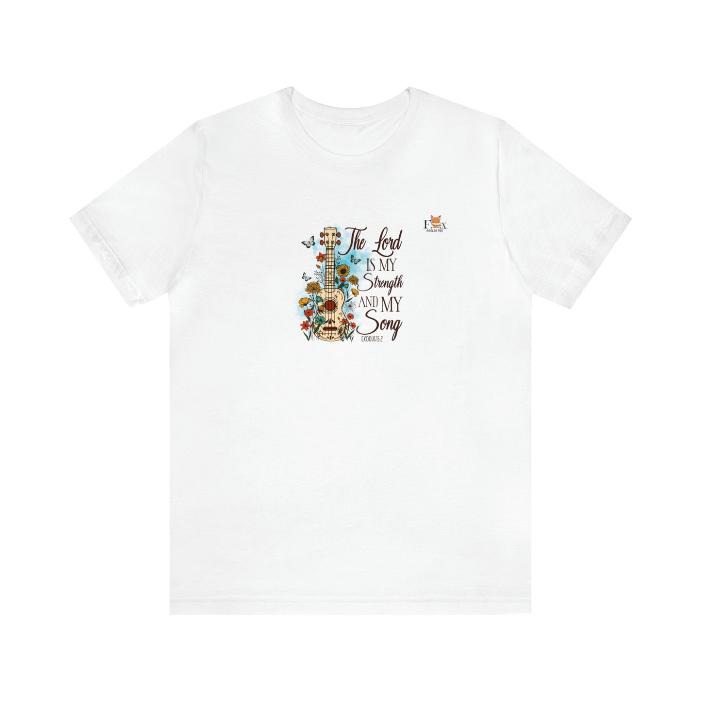 Jesus and Guitar- The Lord is my strength and my song -Unisex T-shirt