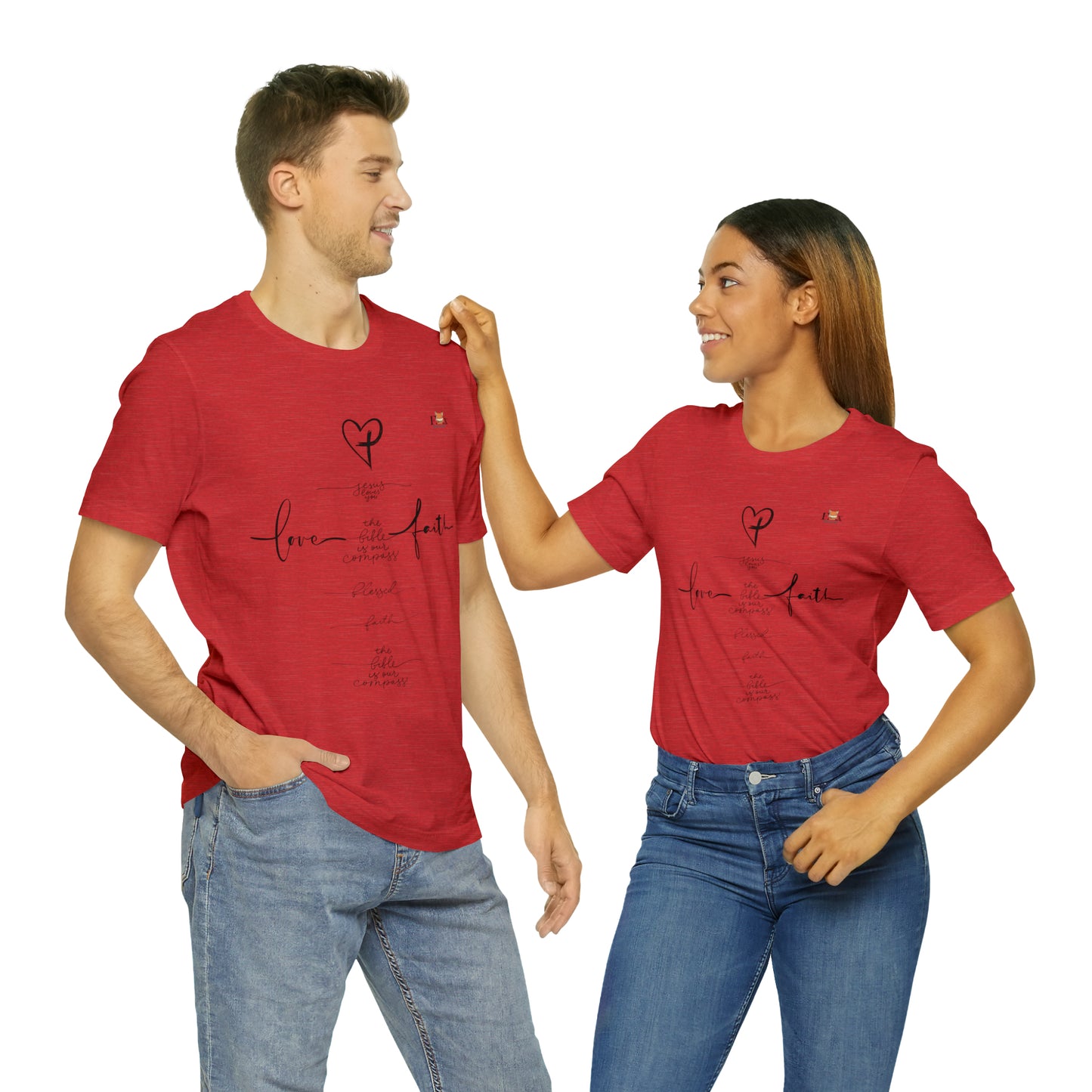 Love & Faith Jesus Cross-Unisex T-shirt