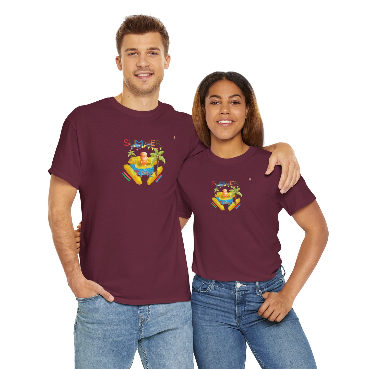 Tanning and Coconut Tree Good Time- T-Shirt