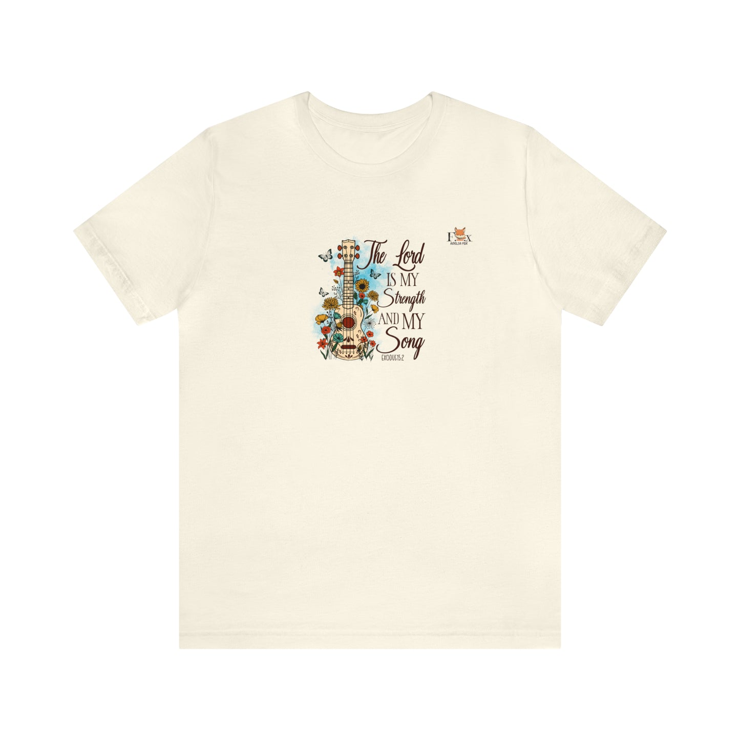 Jesus and Guitar- The Lord is my strength and my song -Unisex T-shirt