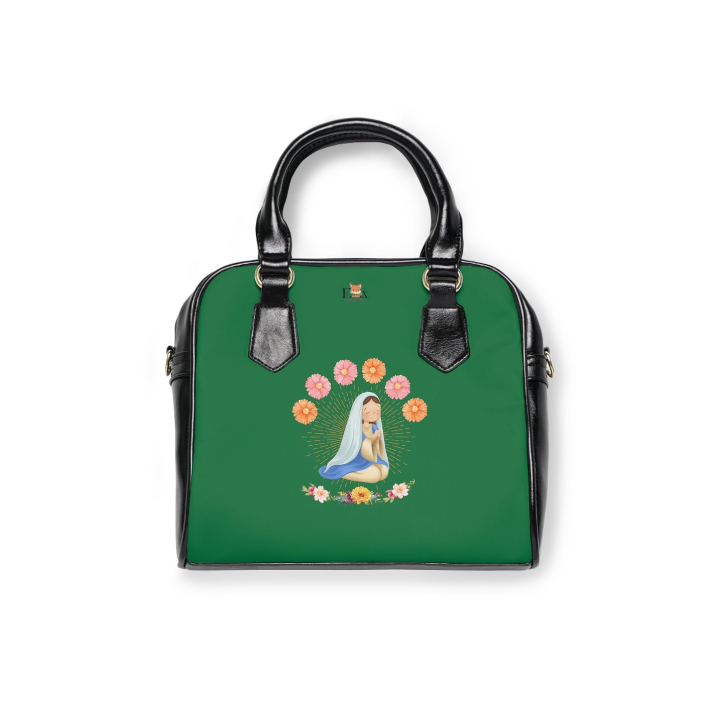 Mary and Flowers -Shoulder Handbag