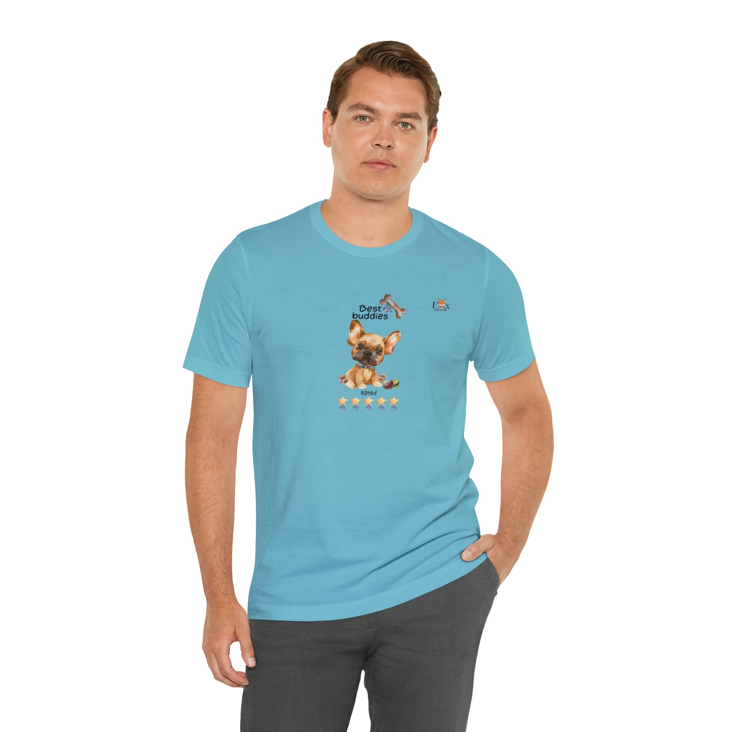 Best Buddies 5 stars & 5 paws - French Bulldog  Unisex T-Shirt