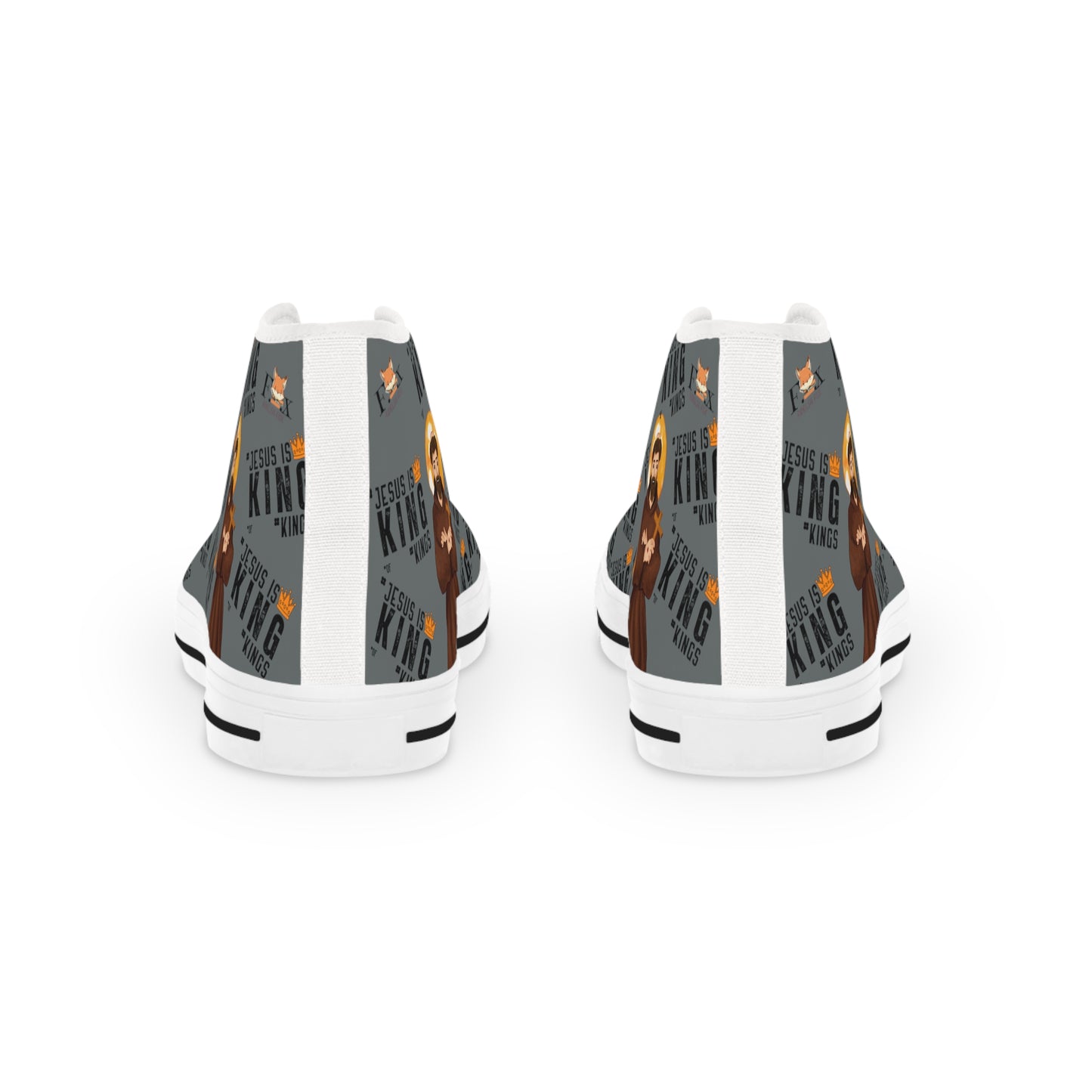 Men's High Top Sneakers -Saint Francis of Assisi