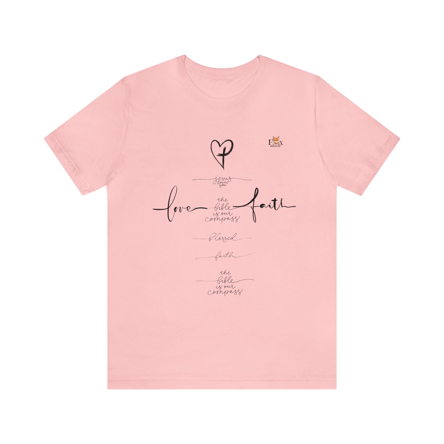 Love & Faith Jesus Cross-Unisex T-shirt