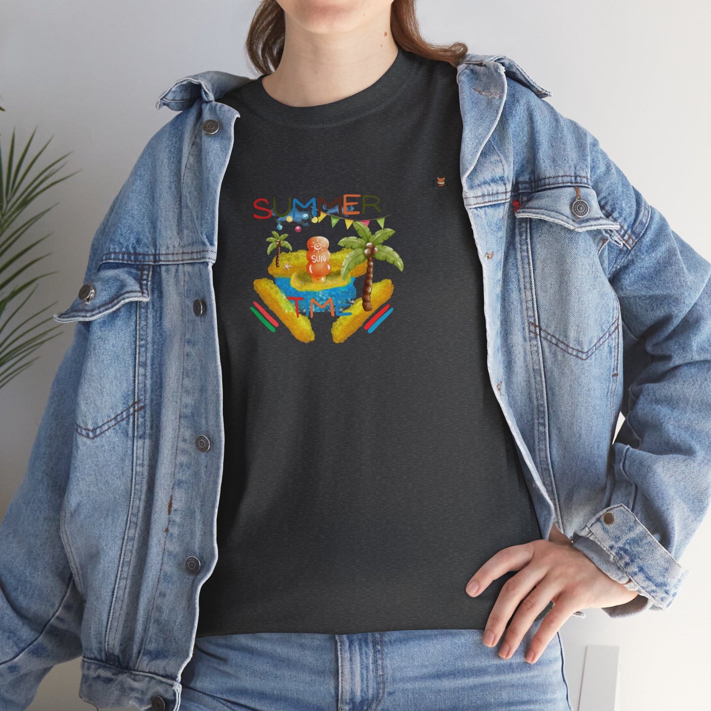 Tanning and Coconut Tree Good Time- T-Shirt