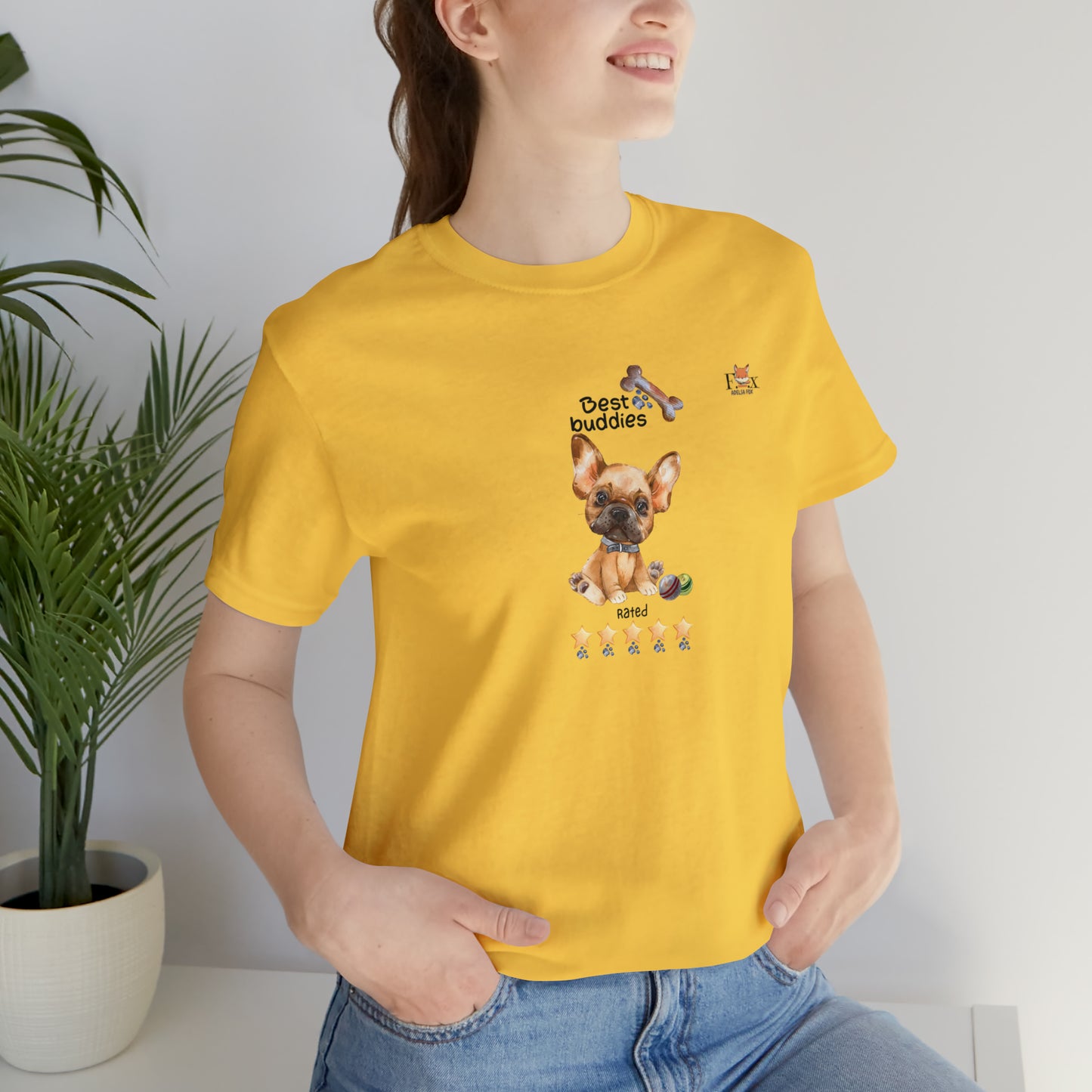 Best Buddies 5 stars & 5 paws - French Bulldog  Unisex T-Shirt