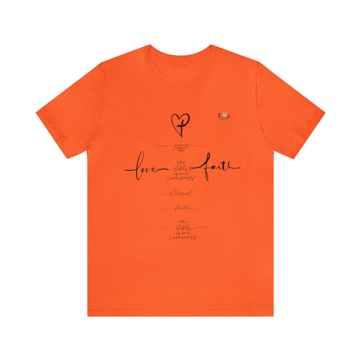 Love & Faith Jesus Cross-Unisex T-shirt