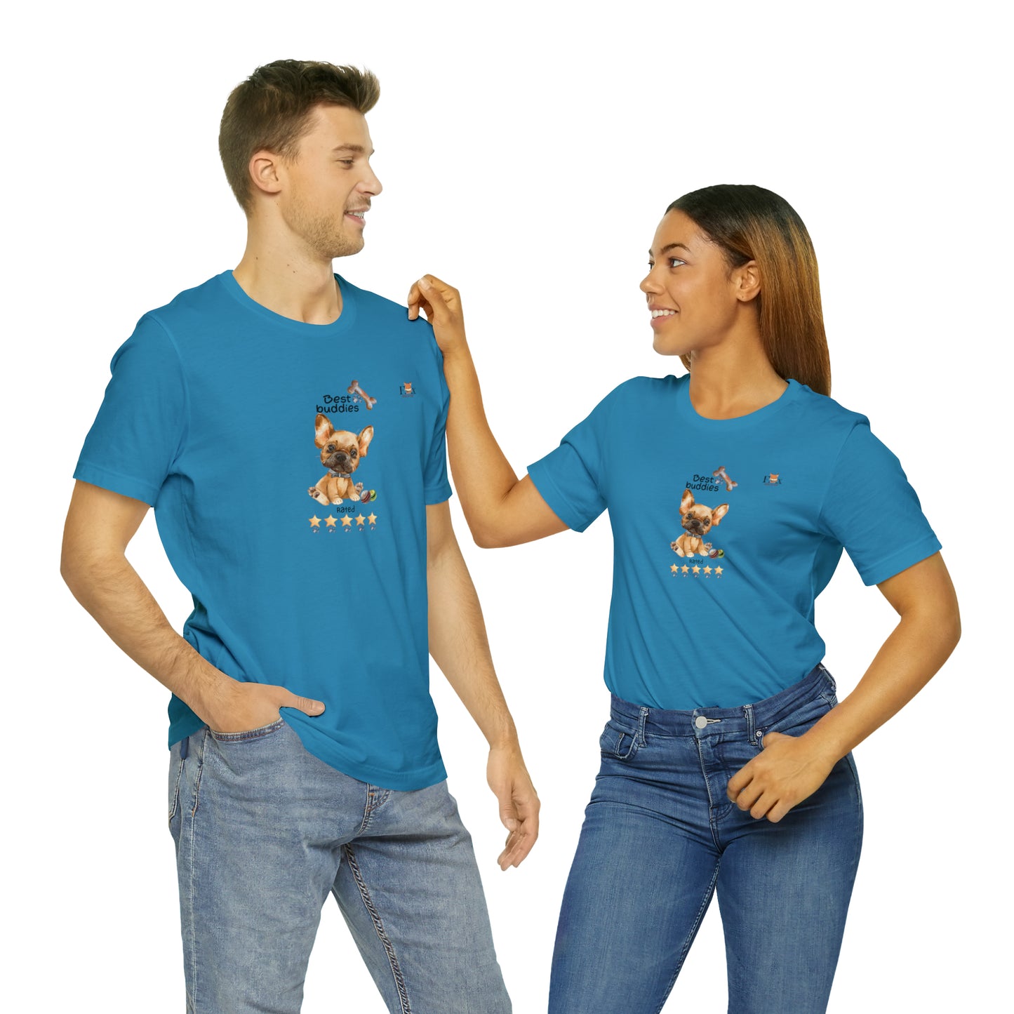 Best Buddies 5 stars & 5 paws - French Bulldog  Unisex T-Shirt