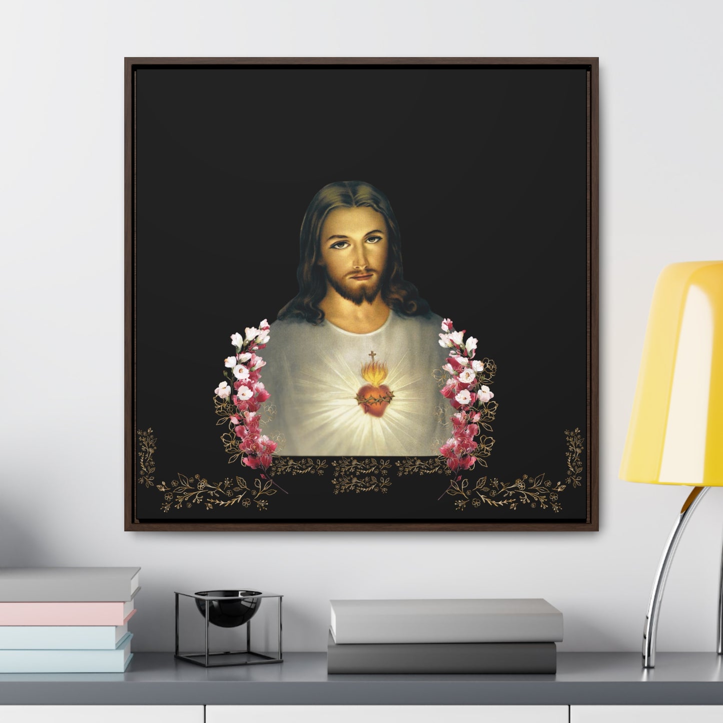 The Sacred Heart of Jesus and Flowers -The Catholic Church Of The Syriac Chaldean Tradition