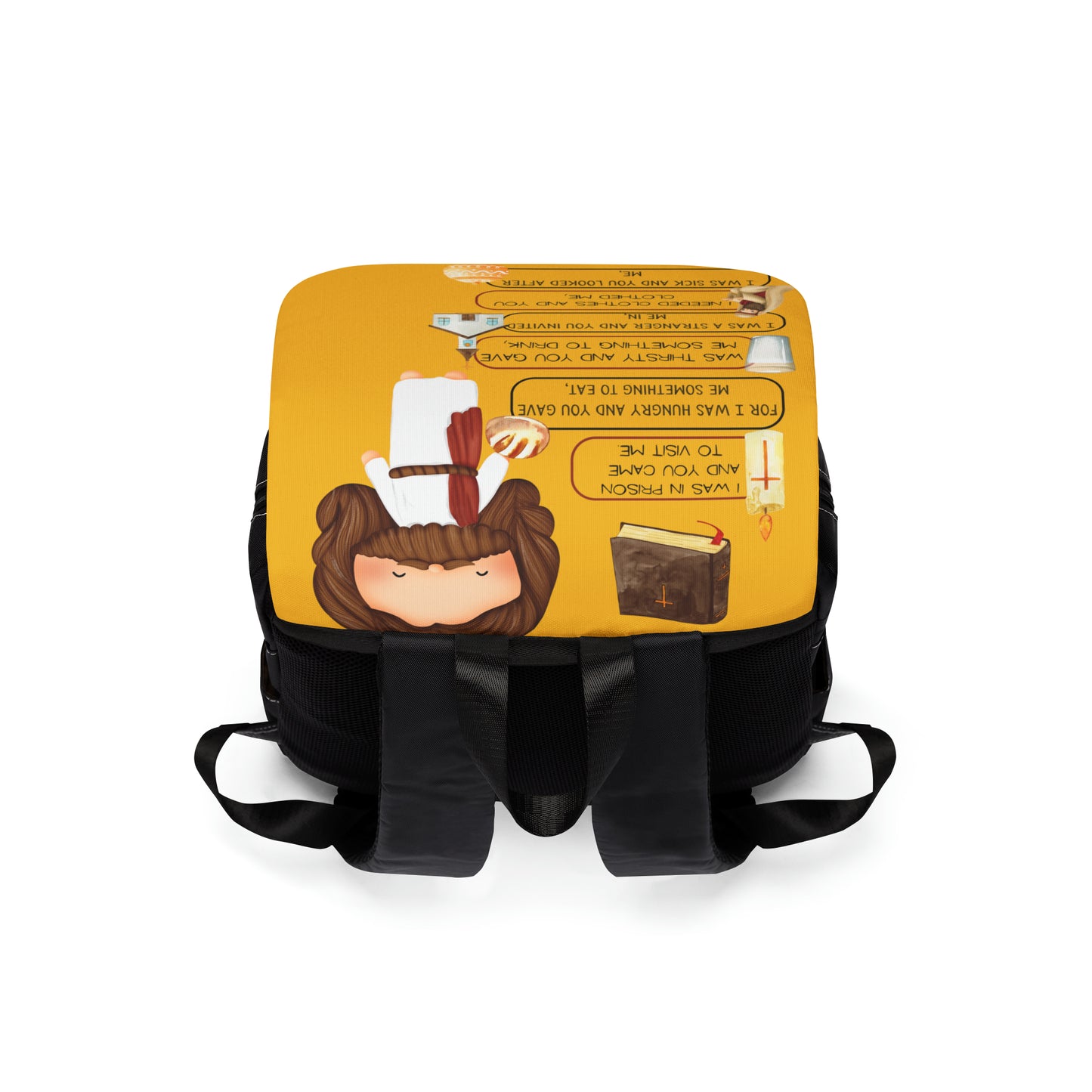 Unisex Casual Backpack -I Love My Neighbor