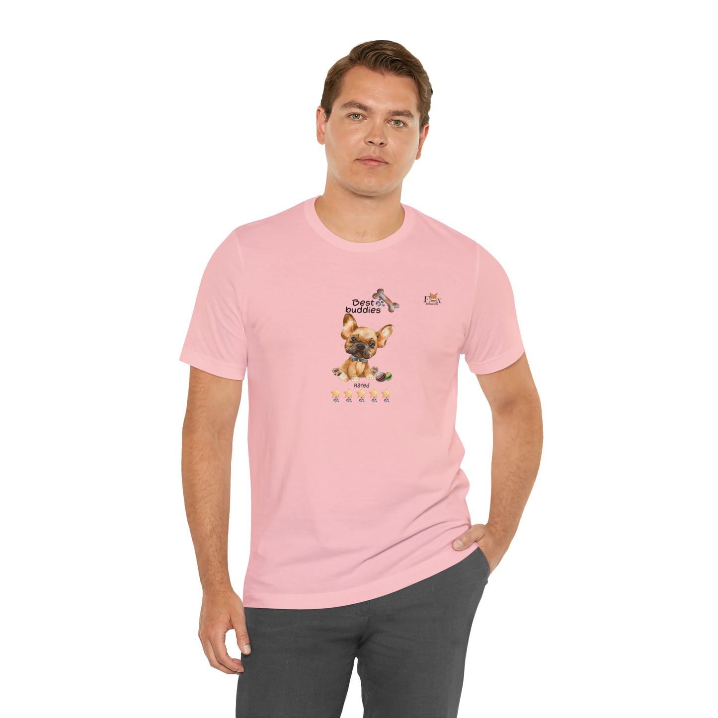 Best Buddies 5 stars & 5 paws - French Bulldog  Unisex T-Shirt