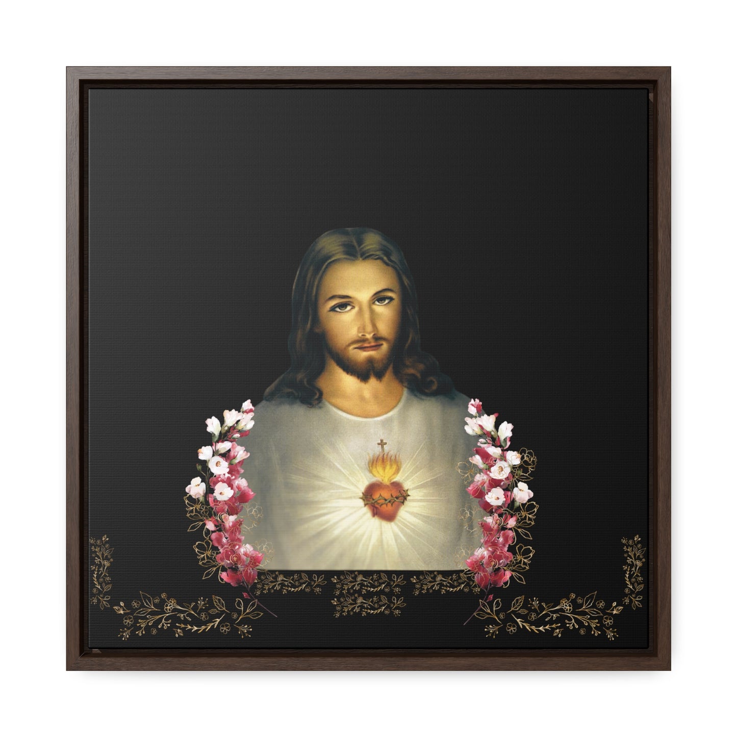 The Sacred Heart of Jesus and Flowers -The Catholic Church Of The Syriac Chaldean Tradition