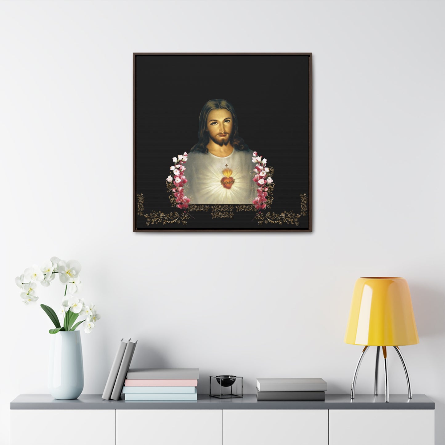 The Sacred Heart of Jesus and Flowers -The Catholic Church Of The Syriac Chaldean Tradition