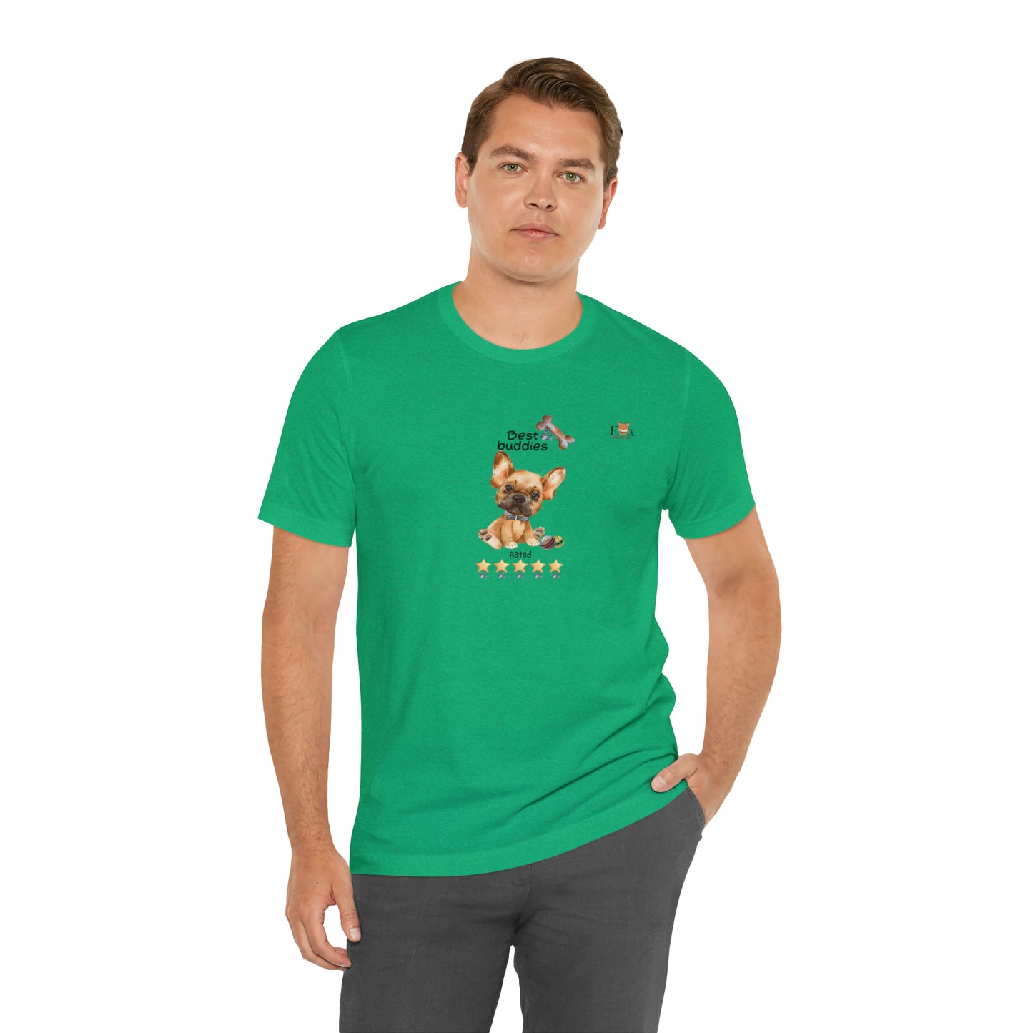 Best Buddies 5 stars & 5 paws - French Bulldog  Unisex T-Shirt
