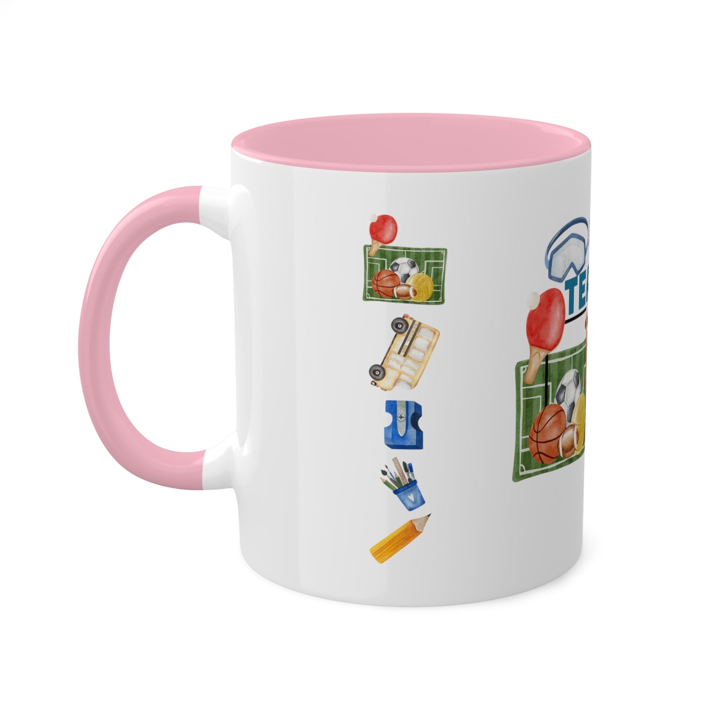 I'm The Teacher- Gym man Colorful Mugs [2 colours], 11oz