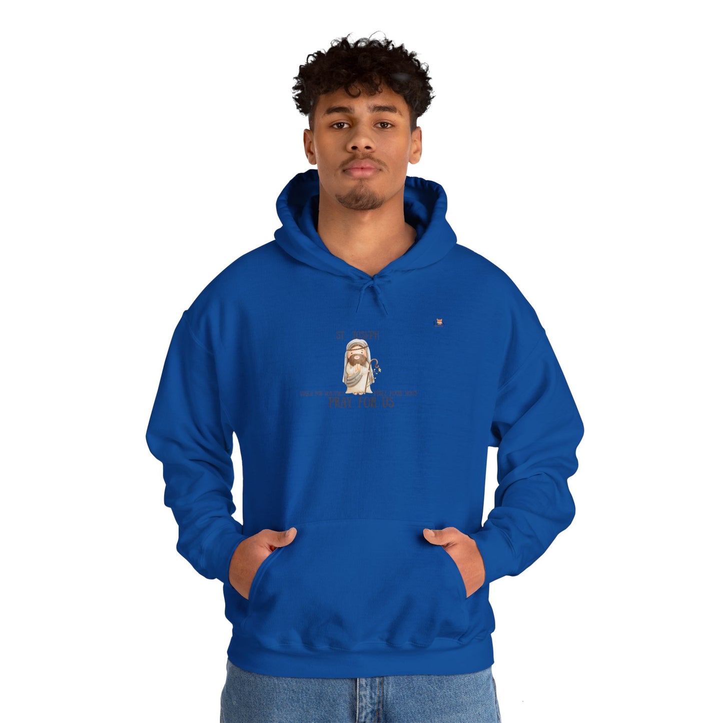 St-Joseph Pray For Us [Trilingual]-  Unisex Hoodie Sweatshirt