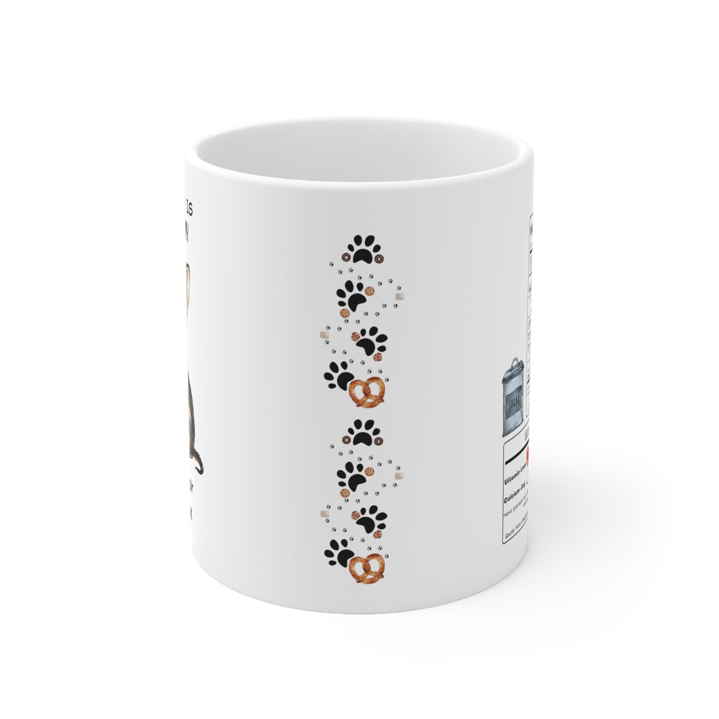 All i need is coffee and my dog - Chihuahua White-Brown & Black Ceramic Mug 11oz