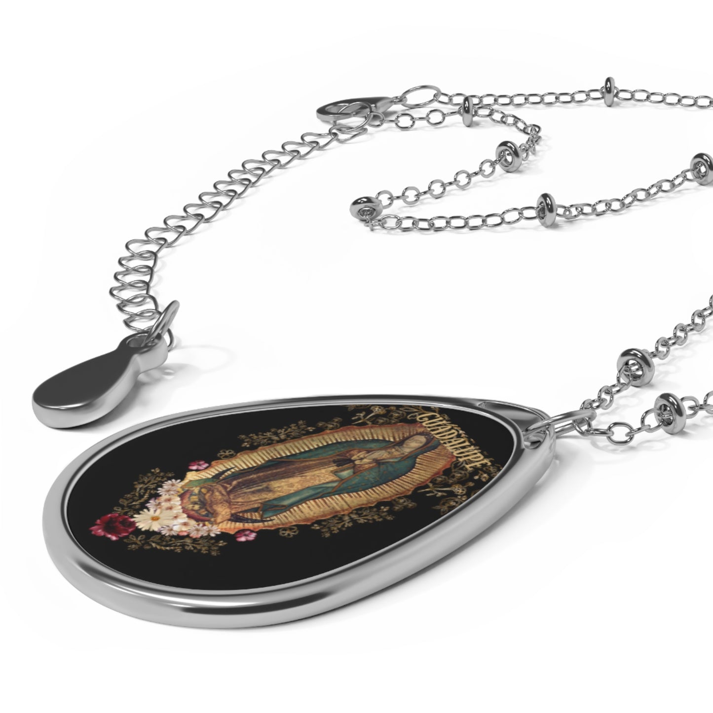 Nuestra Senora de Guadalupe -Oval Necklace