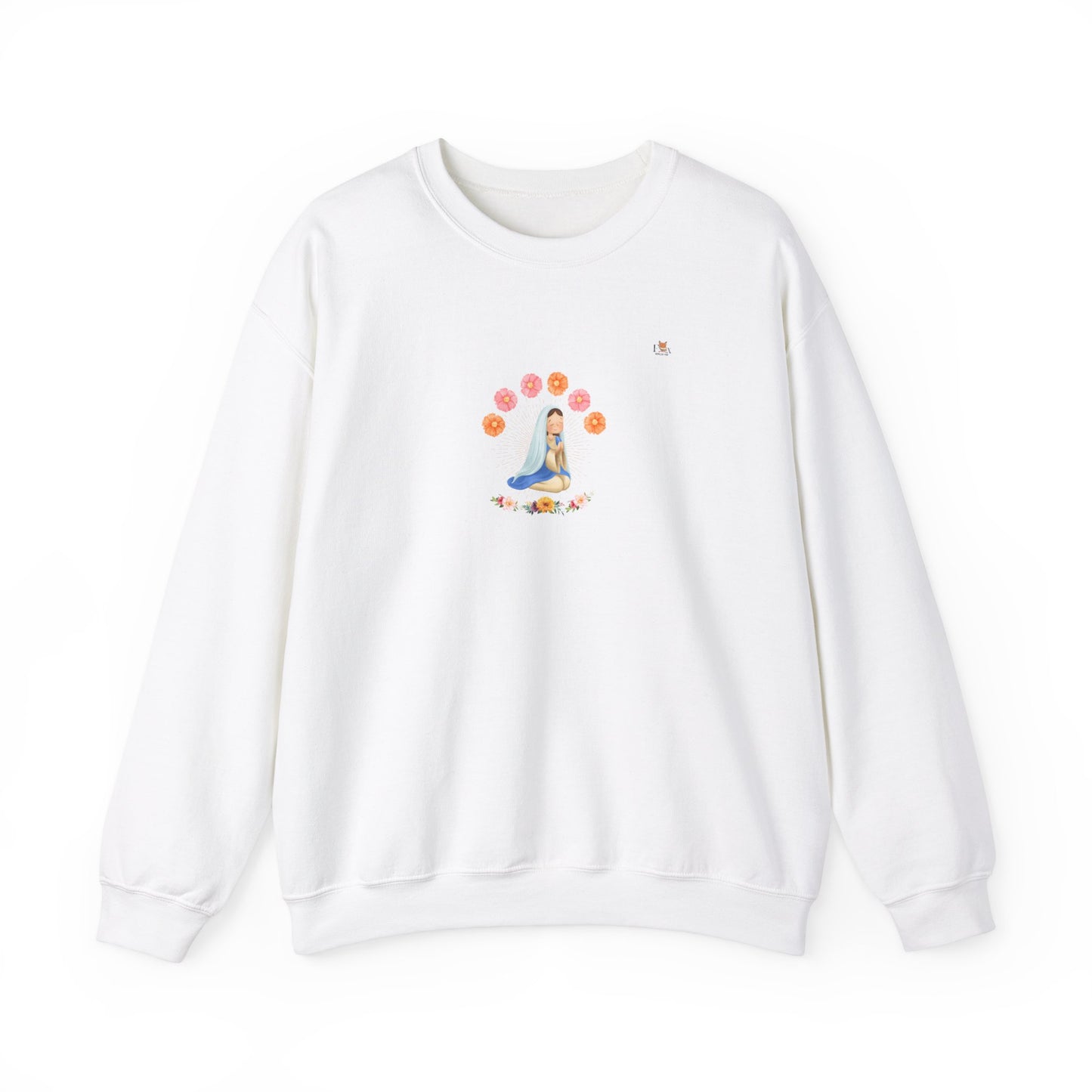 Europe- Mary Pray and Flowers- Unisex Crewneck Sweatshirt