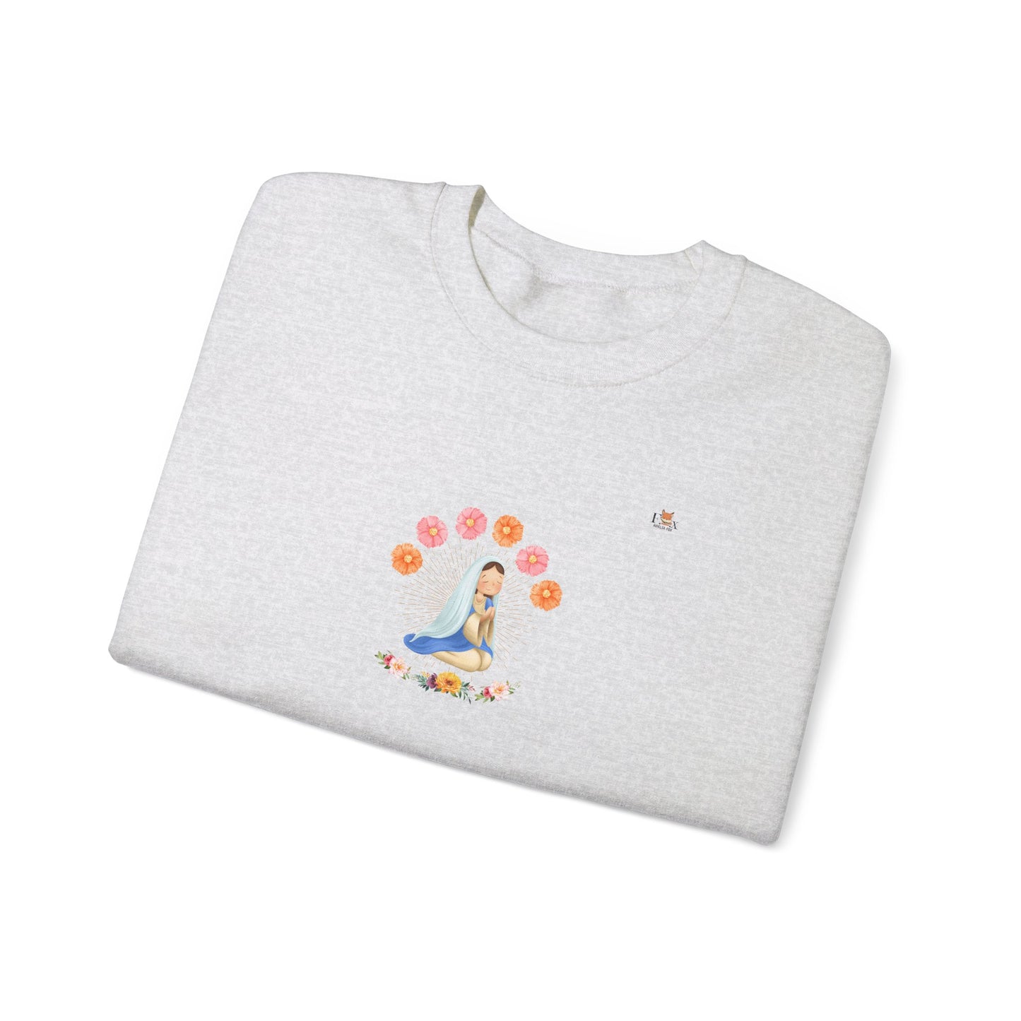 Europe- Mary Pray and Flowers- Unisex Crewneck Sweatshirt