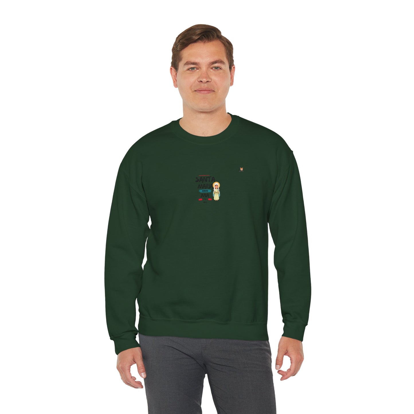 Santa Maria Te Amo [Spanish]- Unisex Crewneck Sweatshirt
