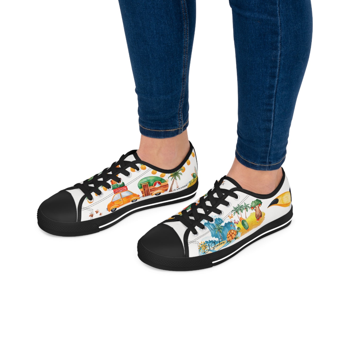 El Salvador is calling & i must Go- Travel Edition - White Background Sneakers