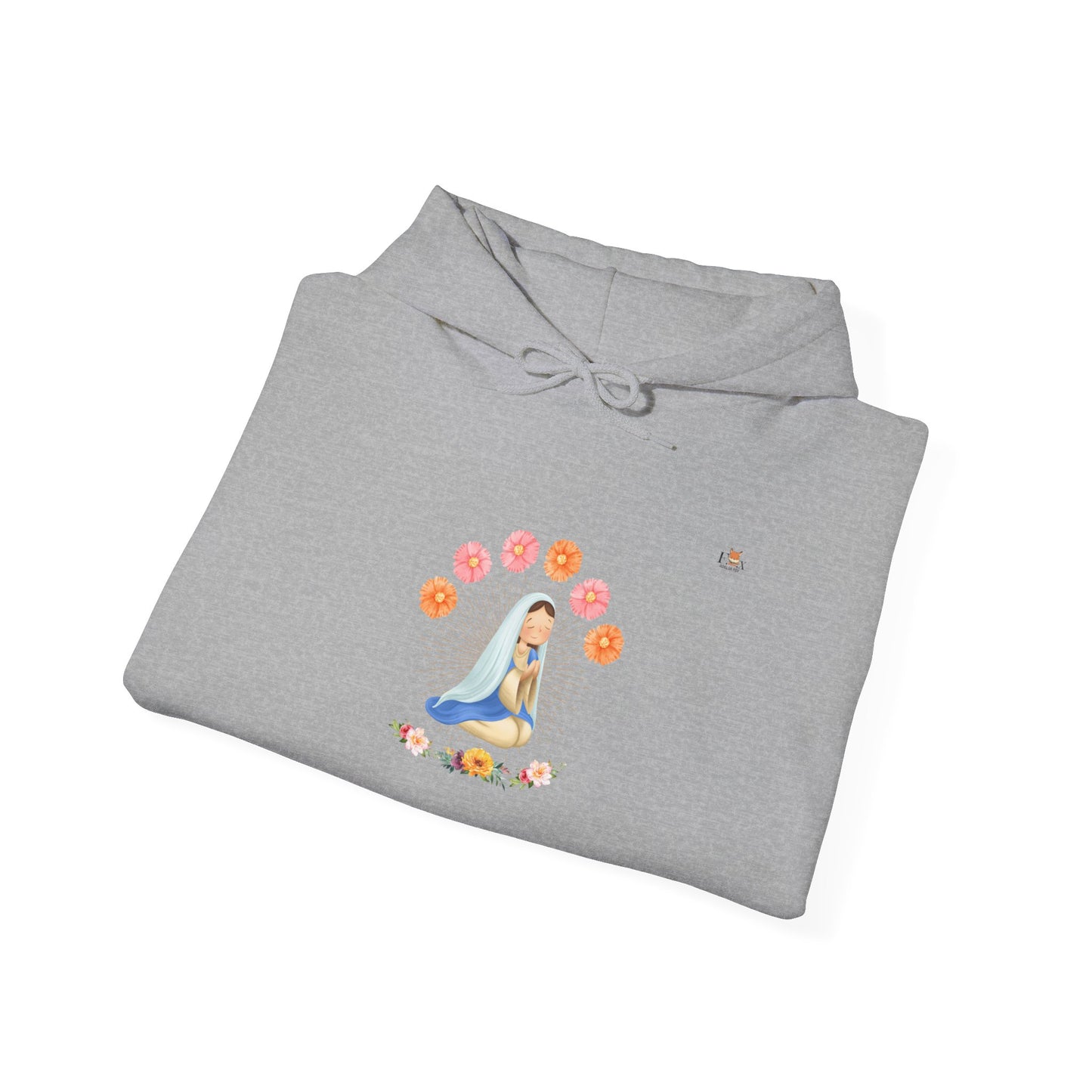 Mary Pray and Flowers-  Hoodie Sweatshirt