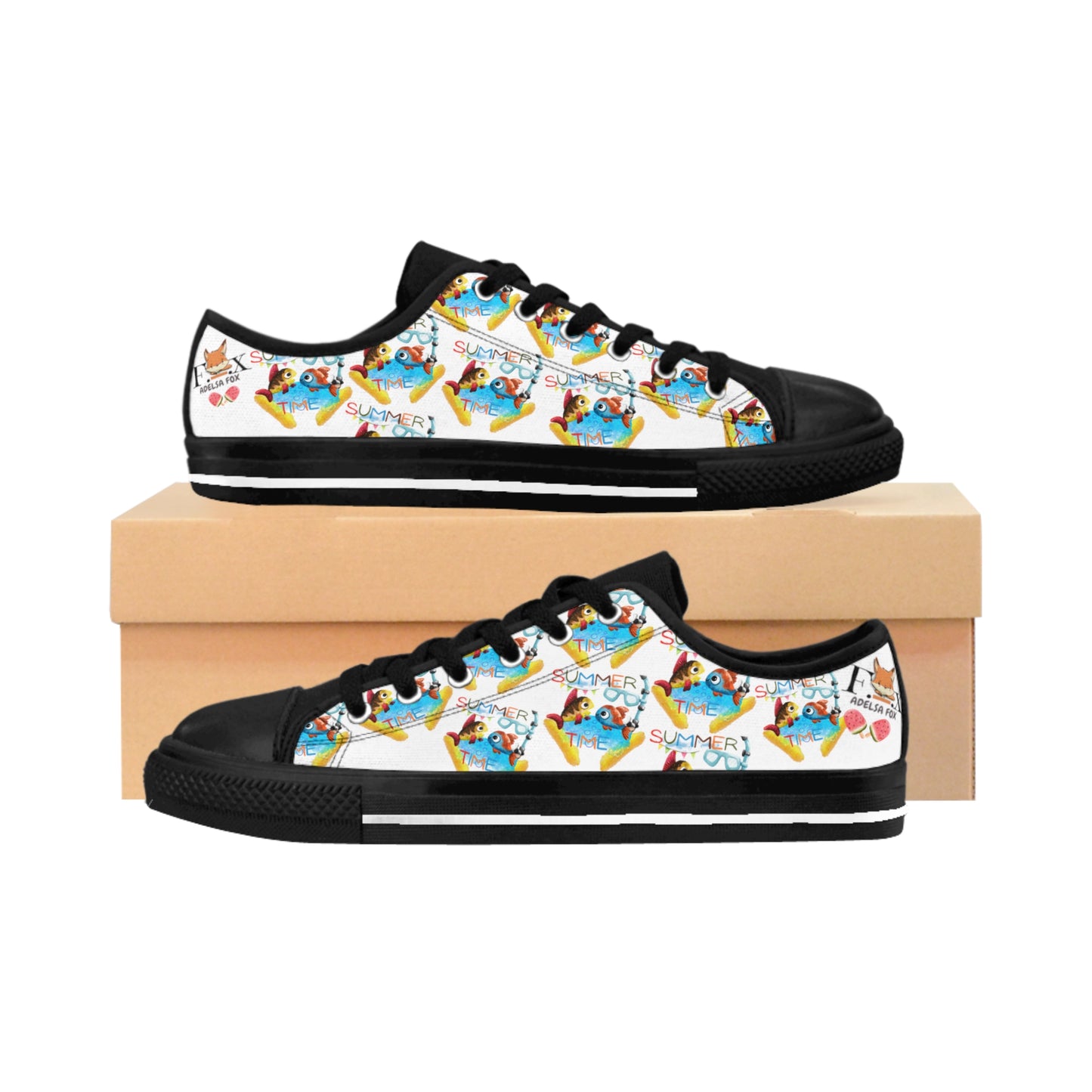 OH Water Little Fish  -NYLON Women's Sneakers